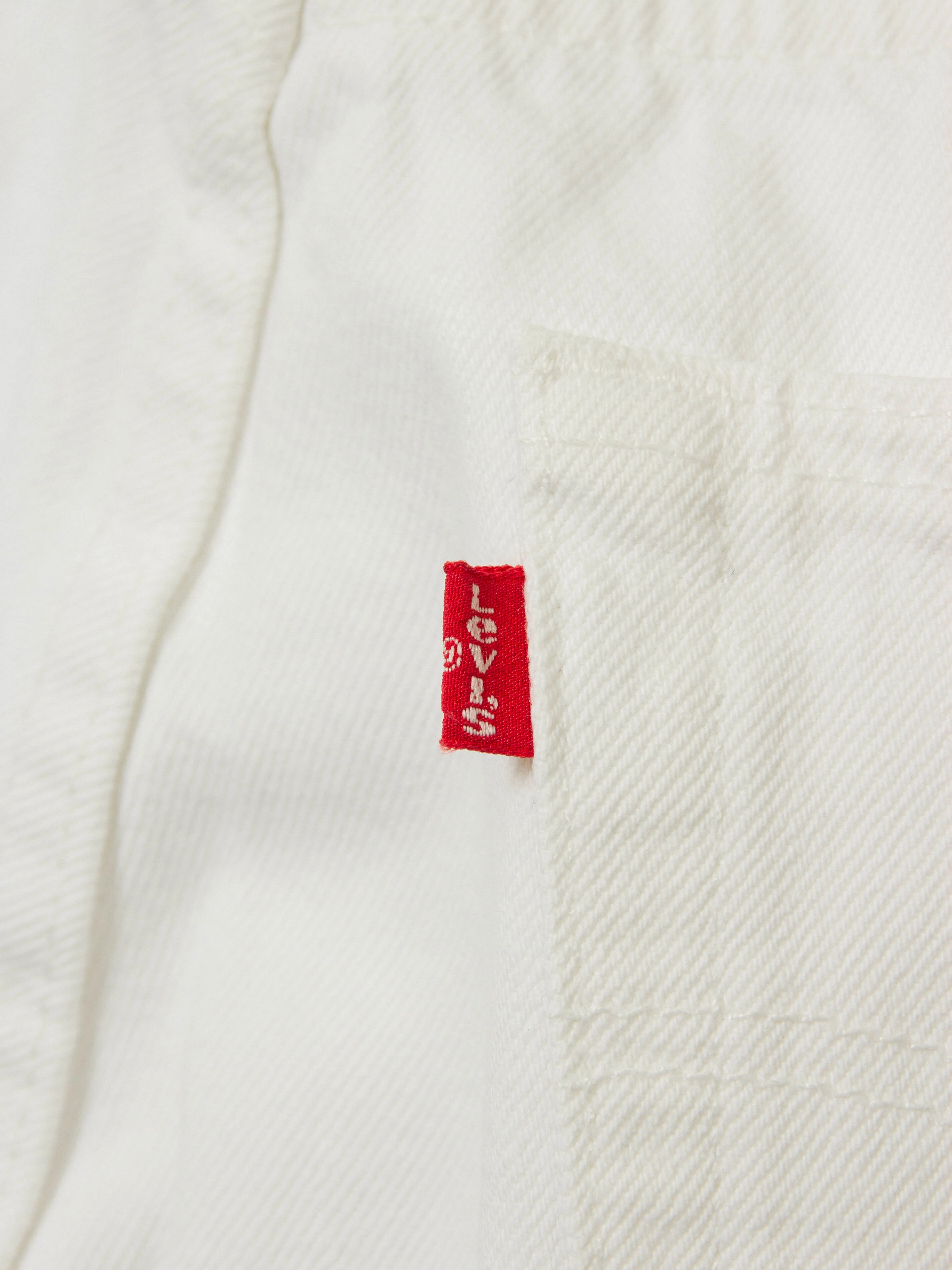 Vtg 1990s White Levi's 501 Jeans – Made in UK (30x30) - Image 6