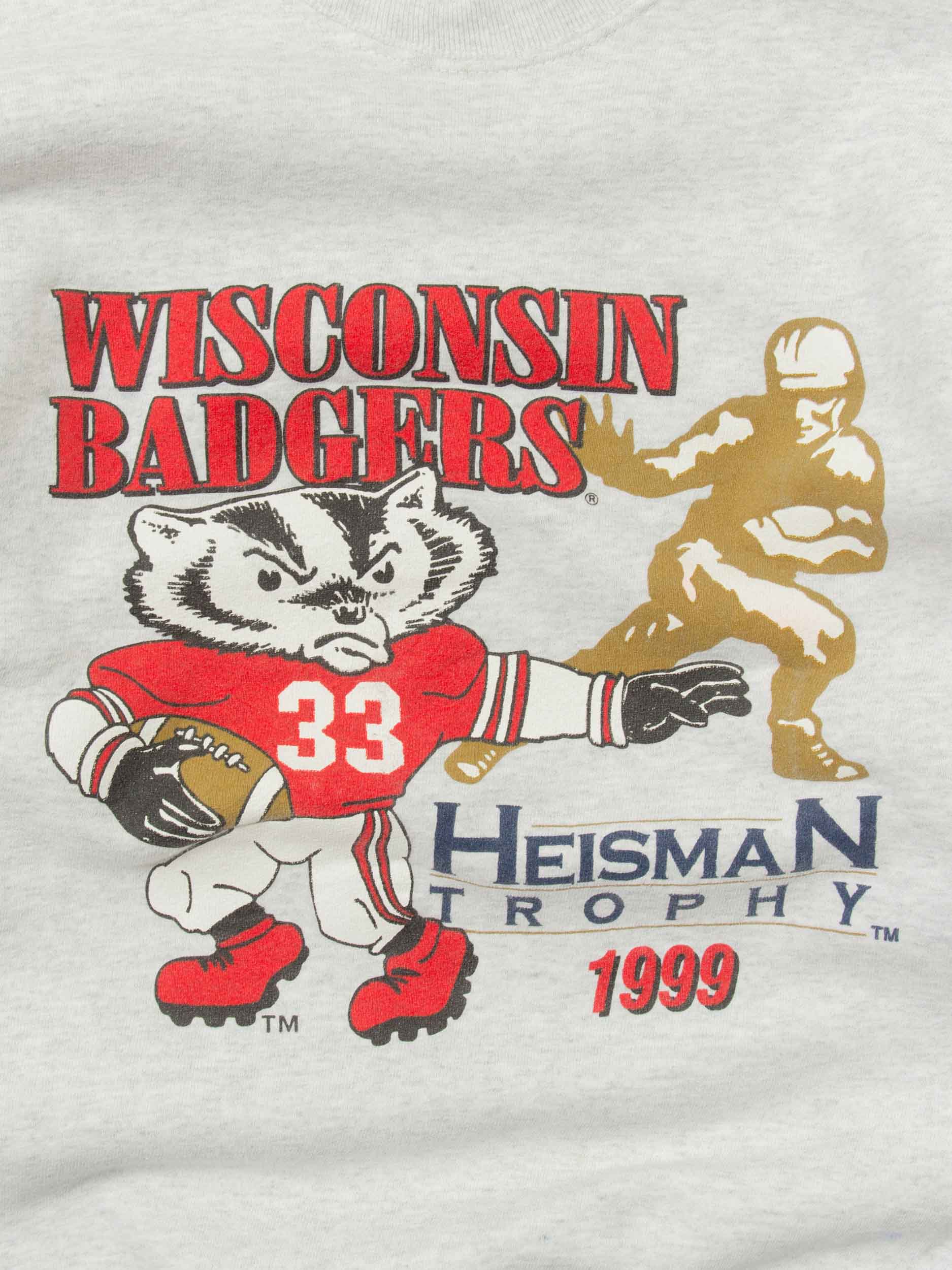 Vtg 1990s 'Wisconsin Badgers' Sweatshirt (M) - Image 2