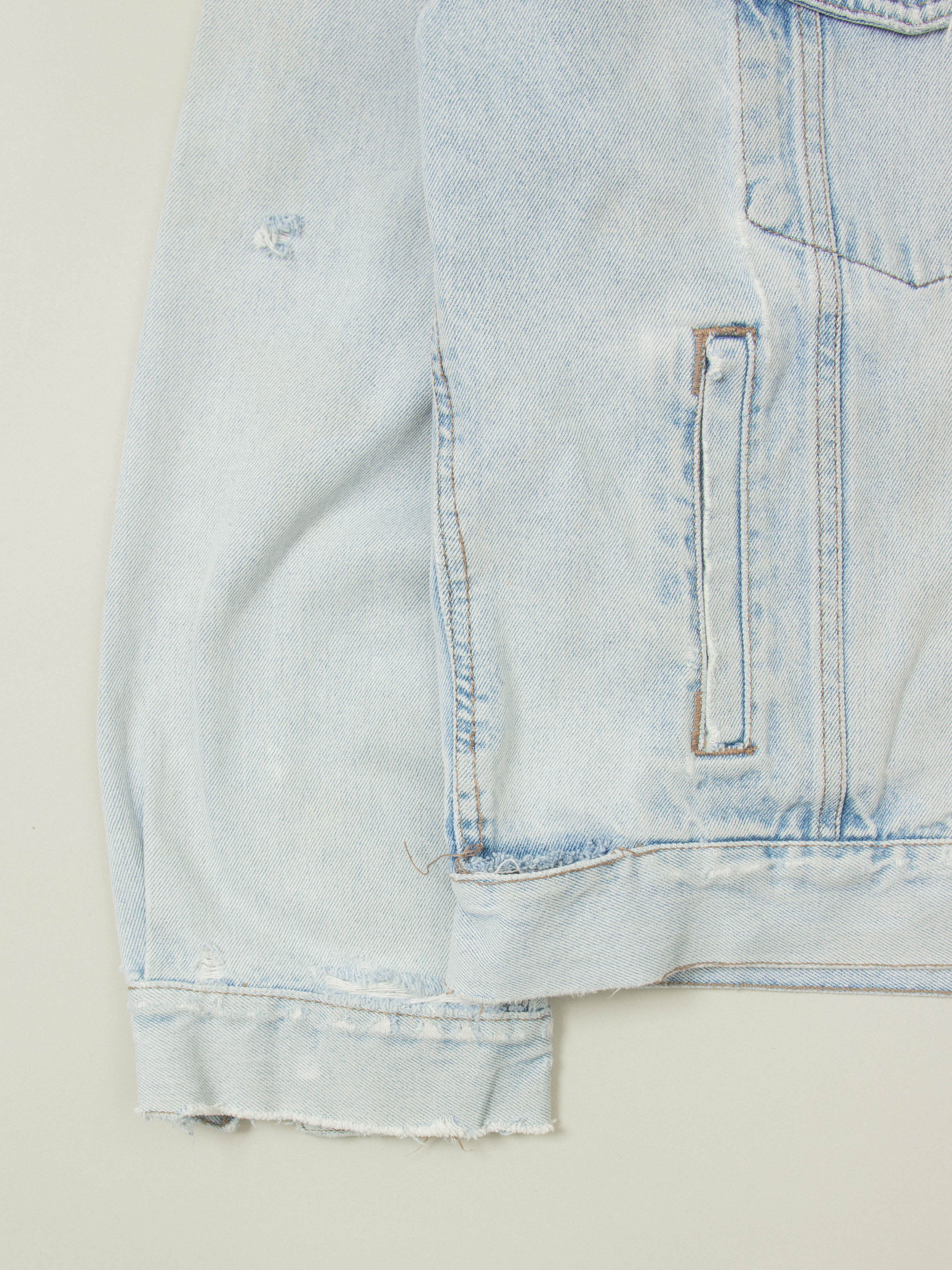 Vtg 1990s Wrangler Denim Trucker Jacket (L) - Image 3