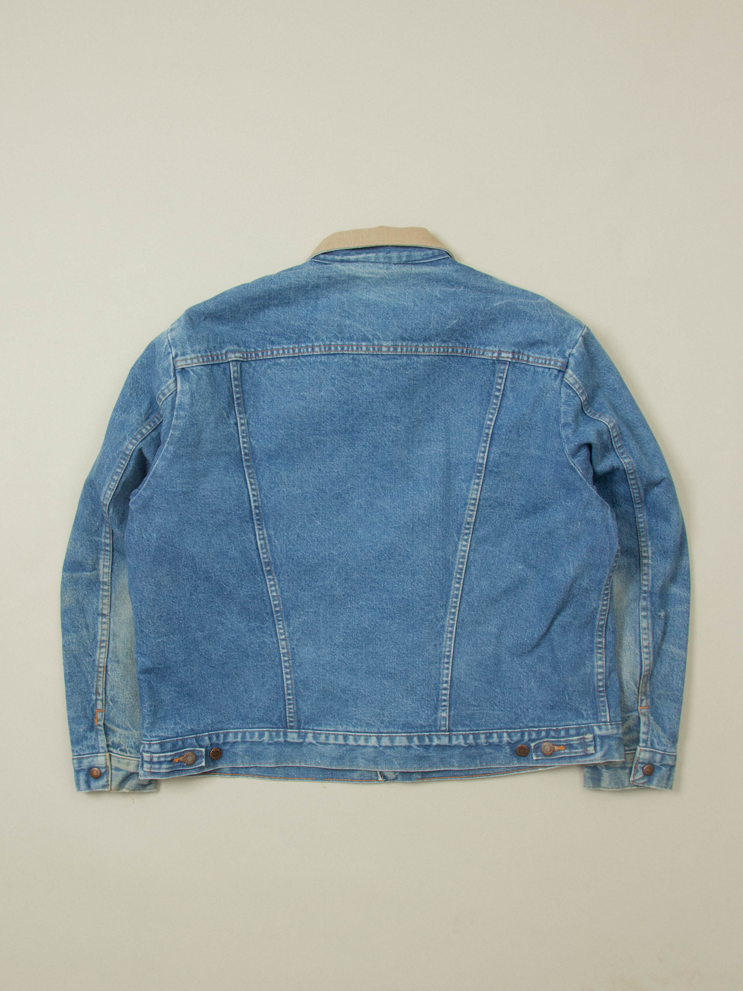 Vtg 1990s Wrangler Lined Denim Jacket - Made in USA (L) - Image 4