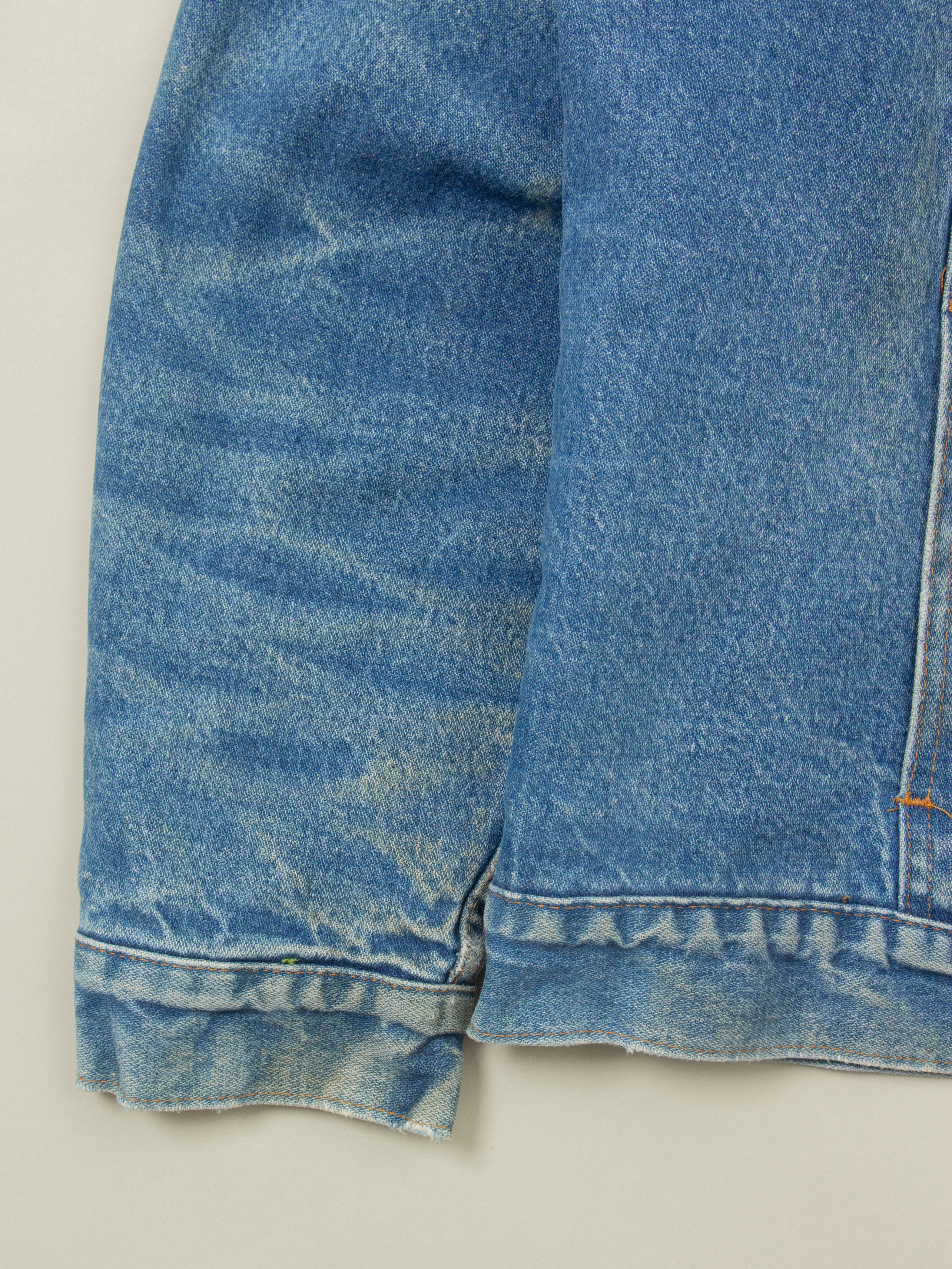 Vtg 1990s Wrangler Lined Denim Jacket - Made in USA (L) - Image 7