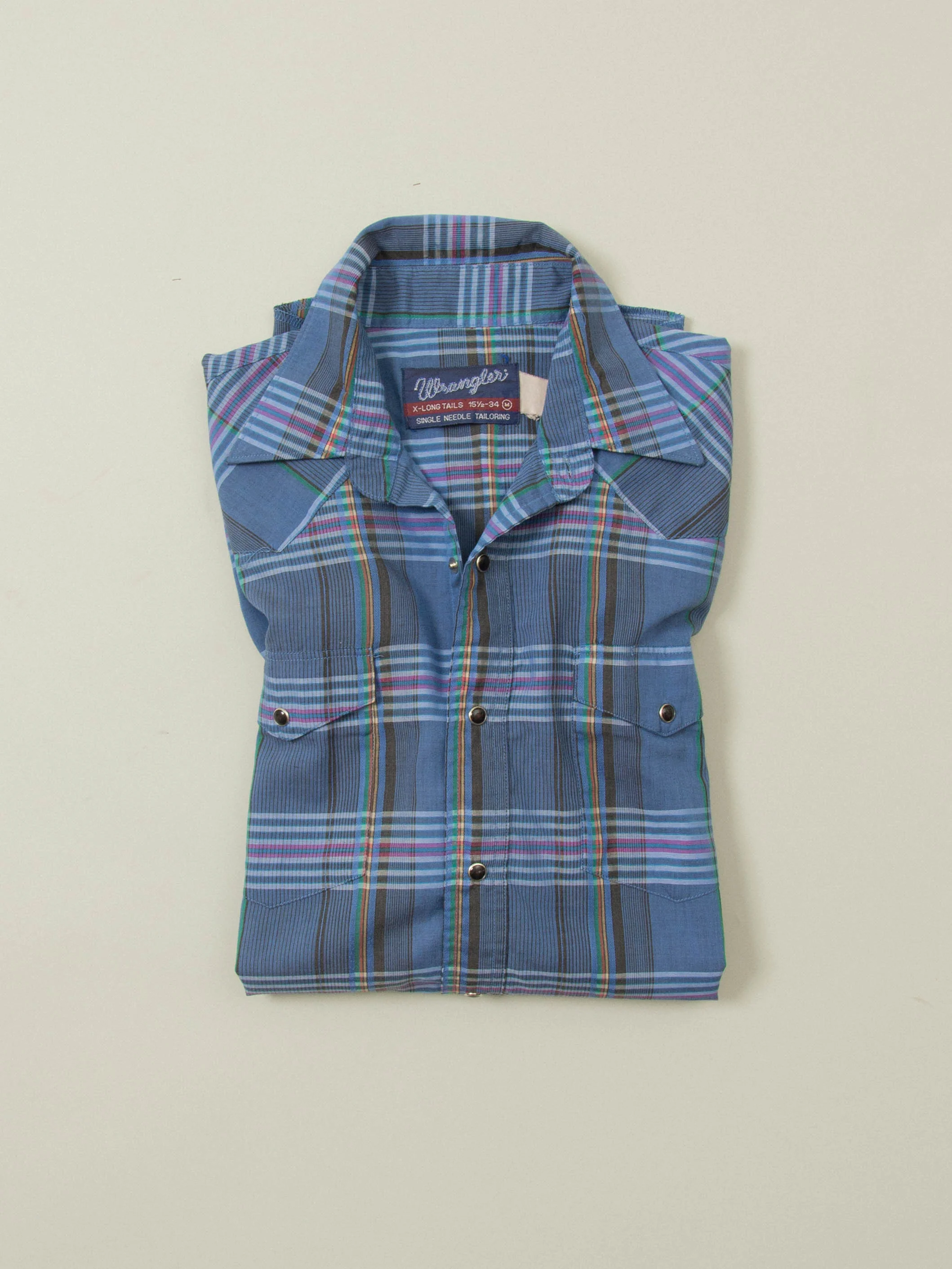 Vtg 1990s Wrangler Western Shirt (M) - Image 6