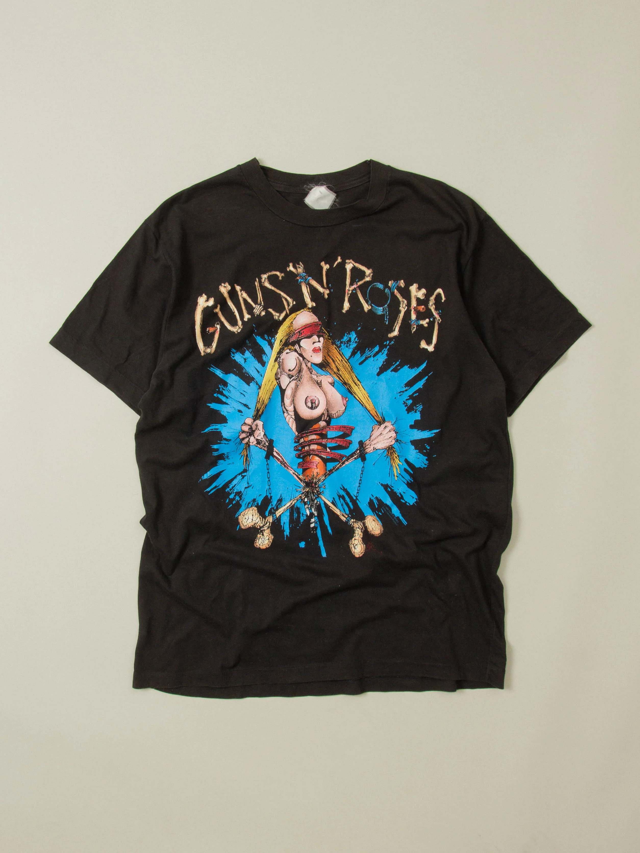 Vtg Rare 1992 'Pretty Tied Up' Guns N' Roses Tee (L)