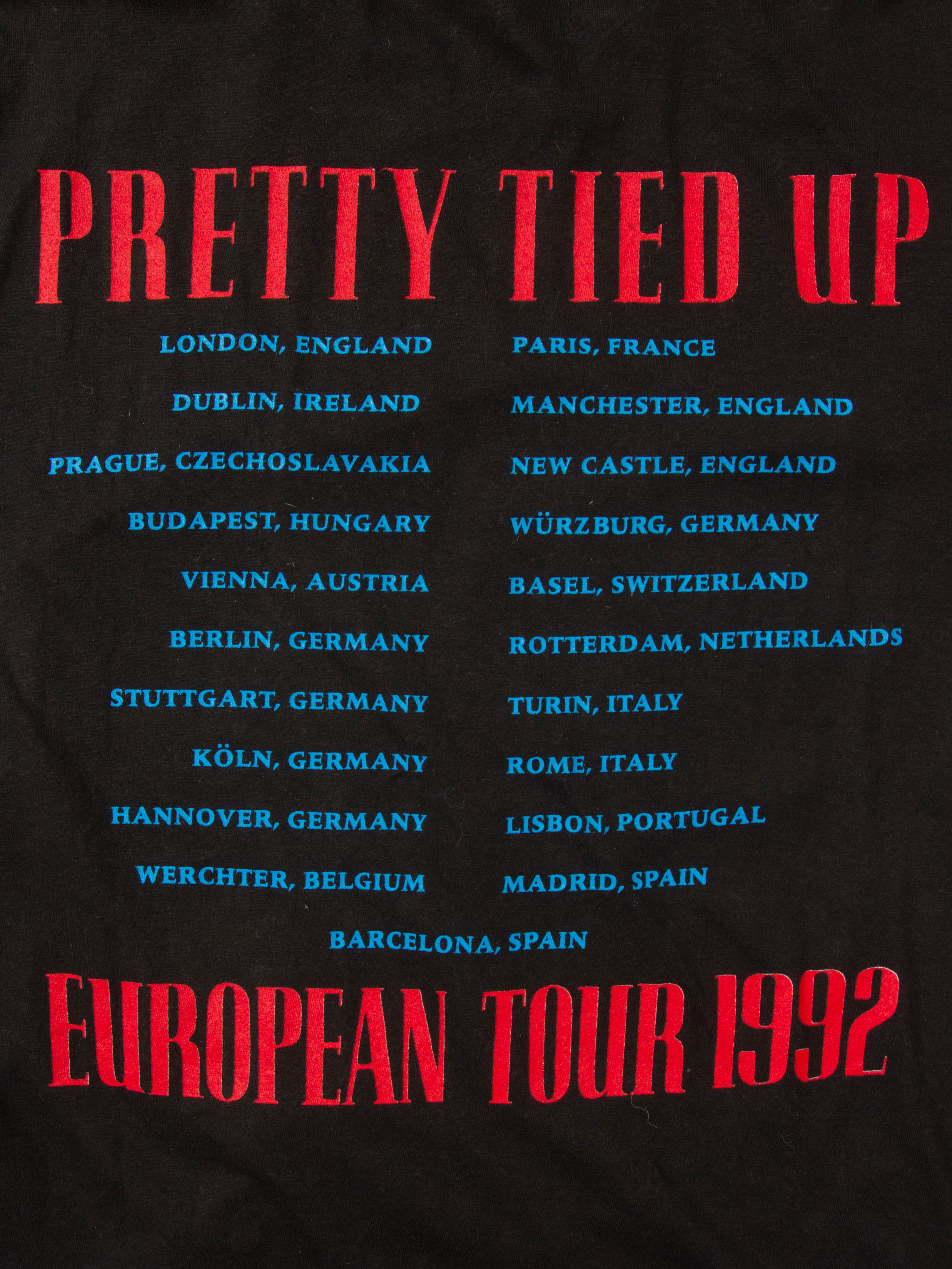 Vtg Rare 1992 'Pretty Tied Up' Guns N' Roses Tee (L) - Image 3