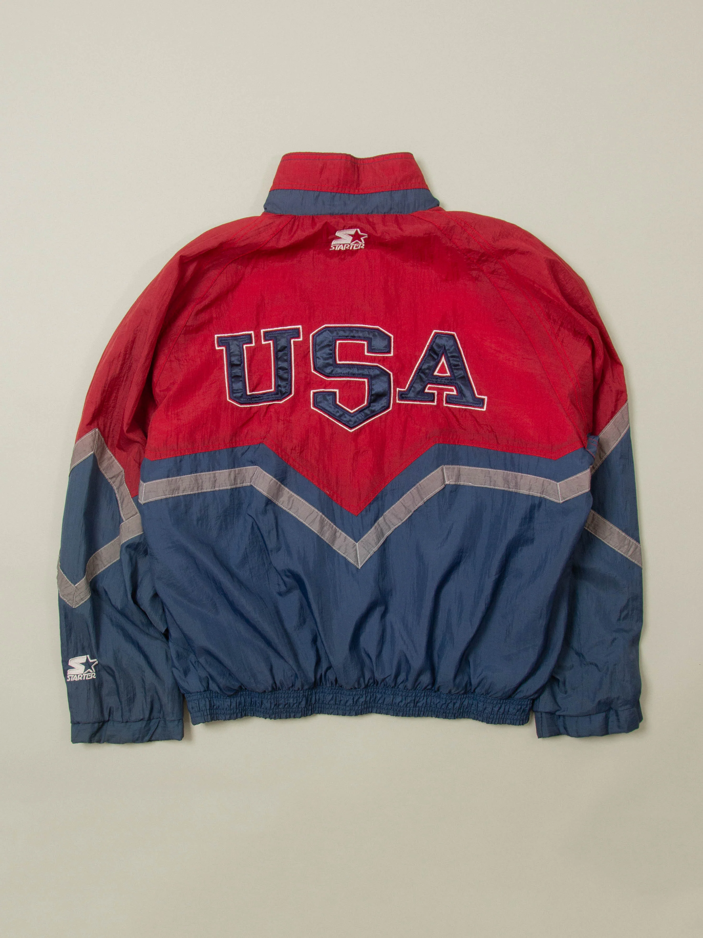 Vtg 1990s Atlanta Olympics 'Starter' USA Windbreaker (L)