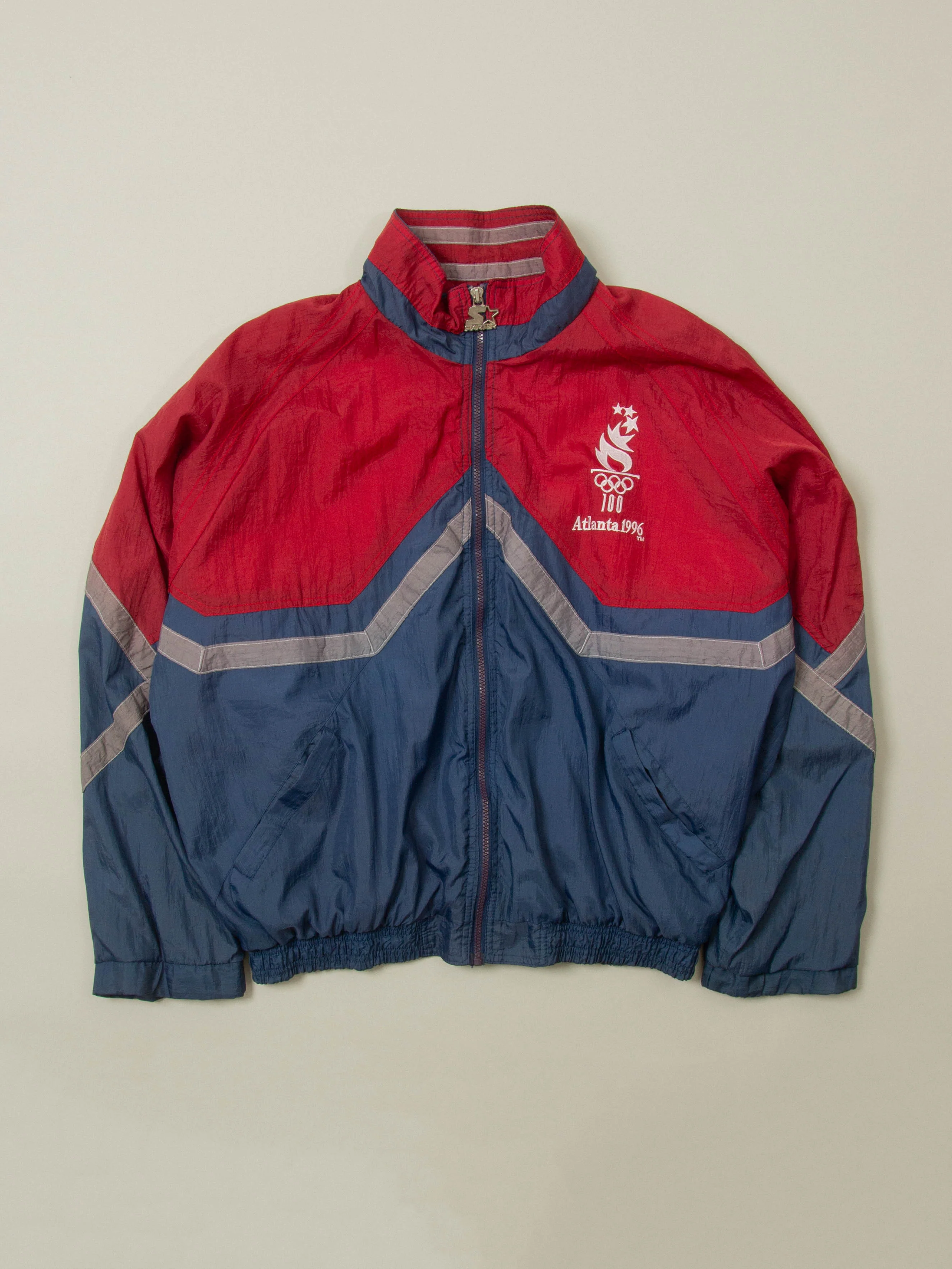 Vtg 1990s Atlanta Olympics 'Starter' USA Windbreaker (L) - Image 2