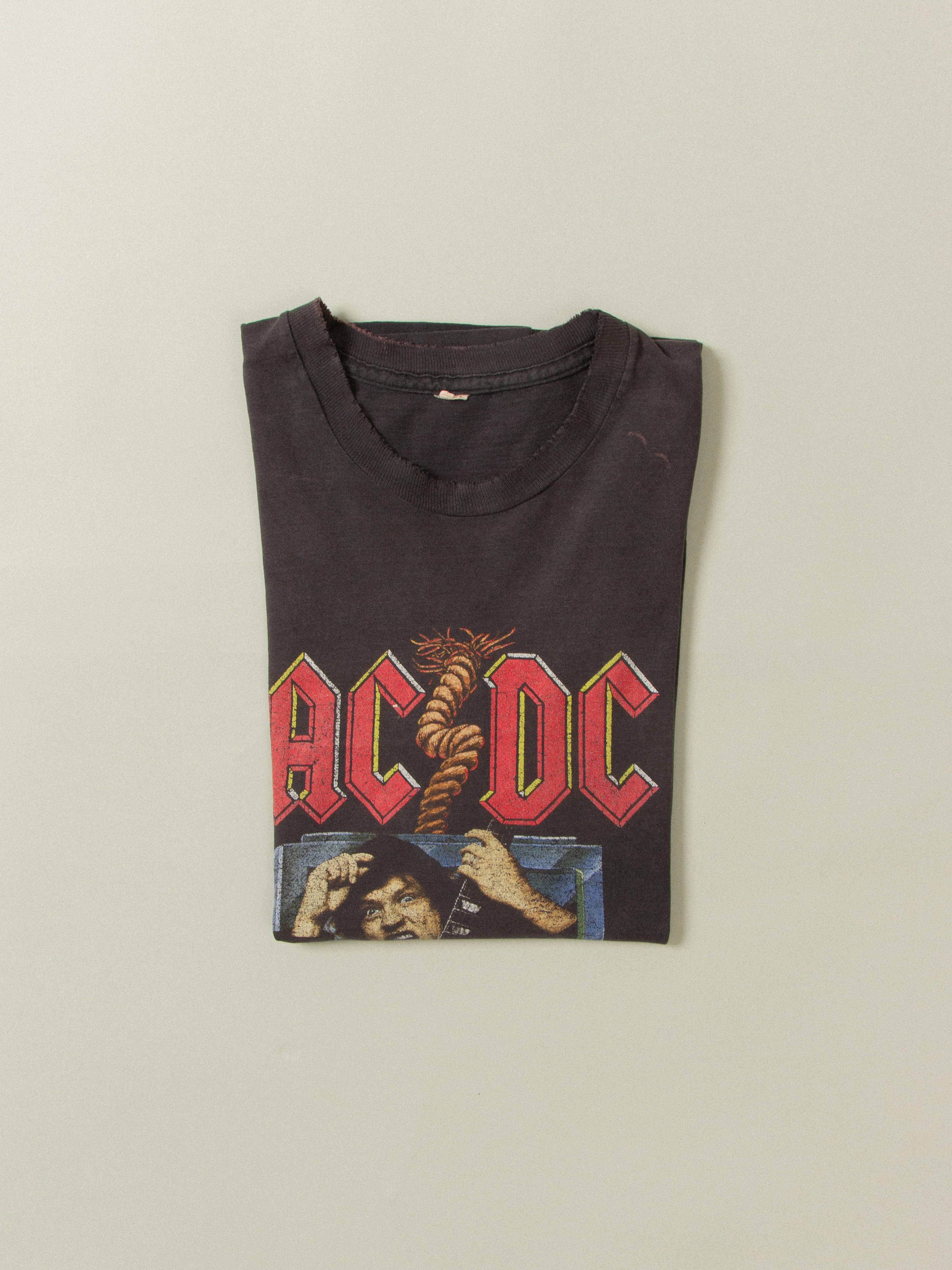 Vtg 1990s ACDC "The Razors Edge" World Tour Single Stitch Tee (L) - Image 10