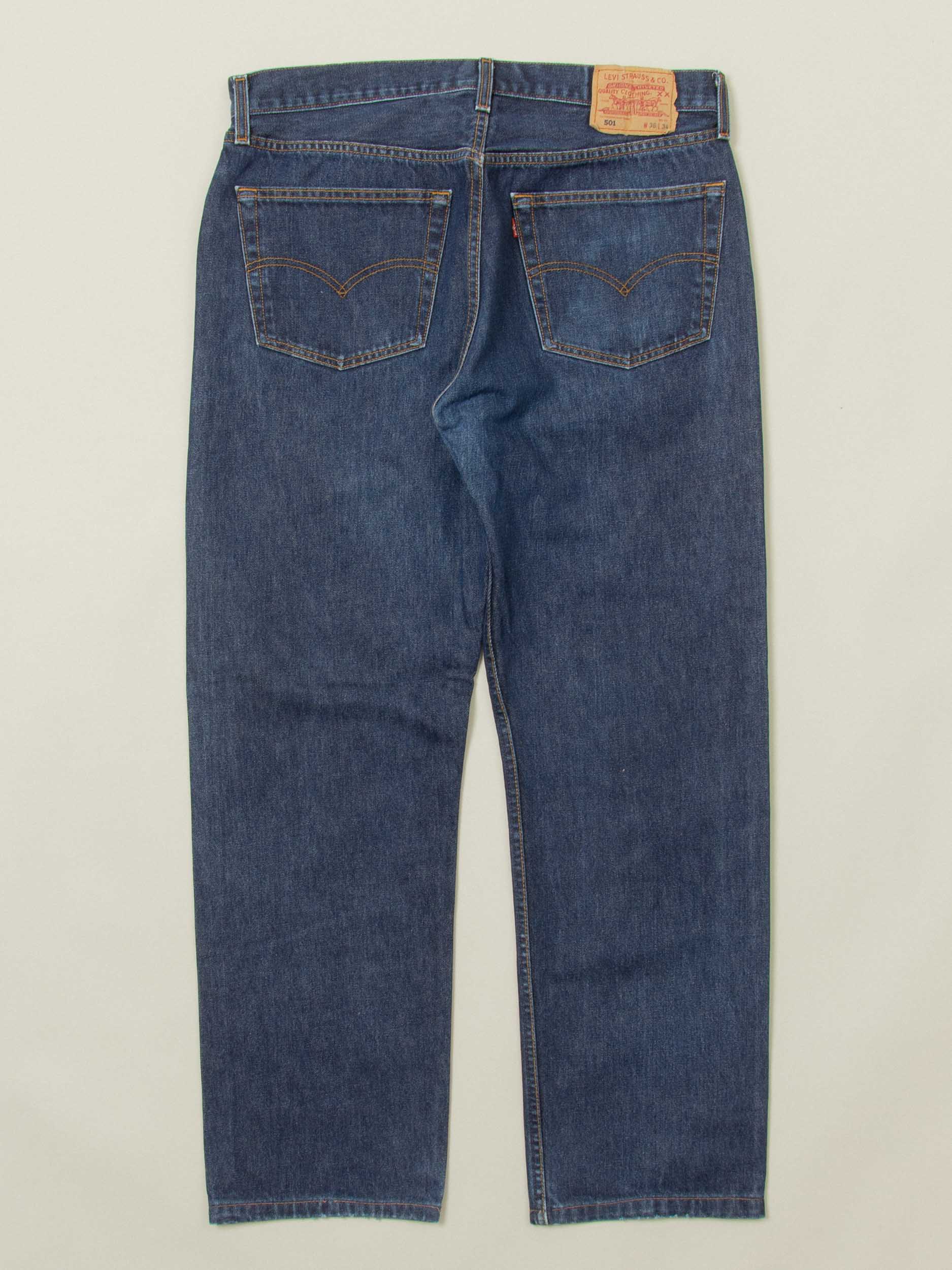 Vtg 2000s Levi's 501 Jeans (36x31) - Image 3