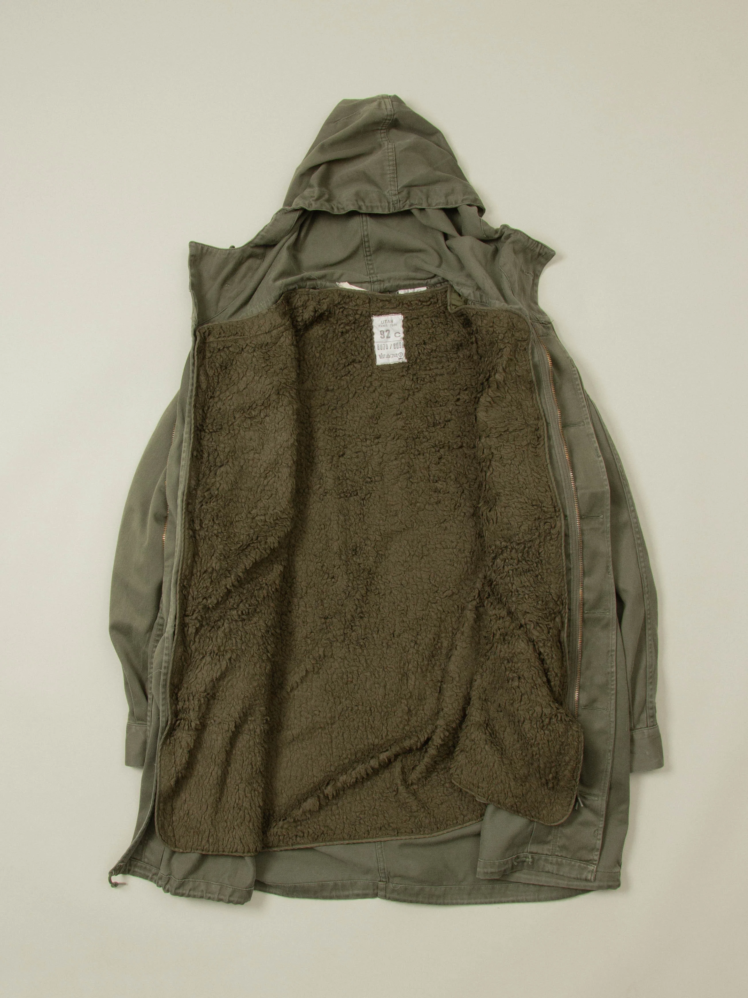 Vtg 1980s French Army Parka - Image 2