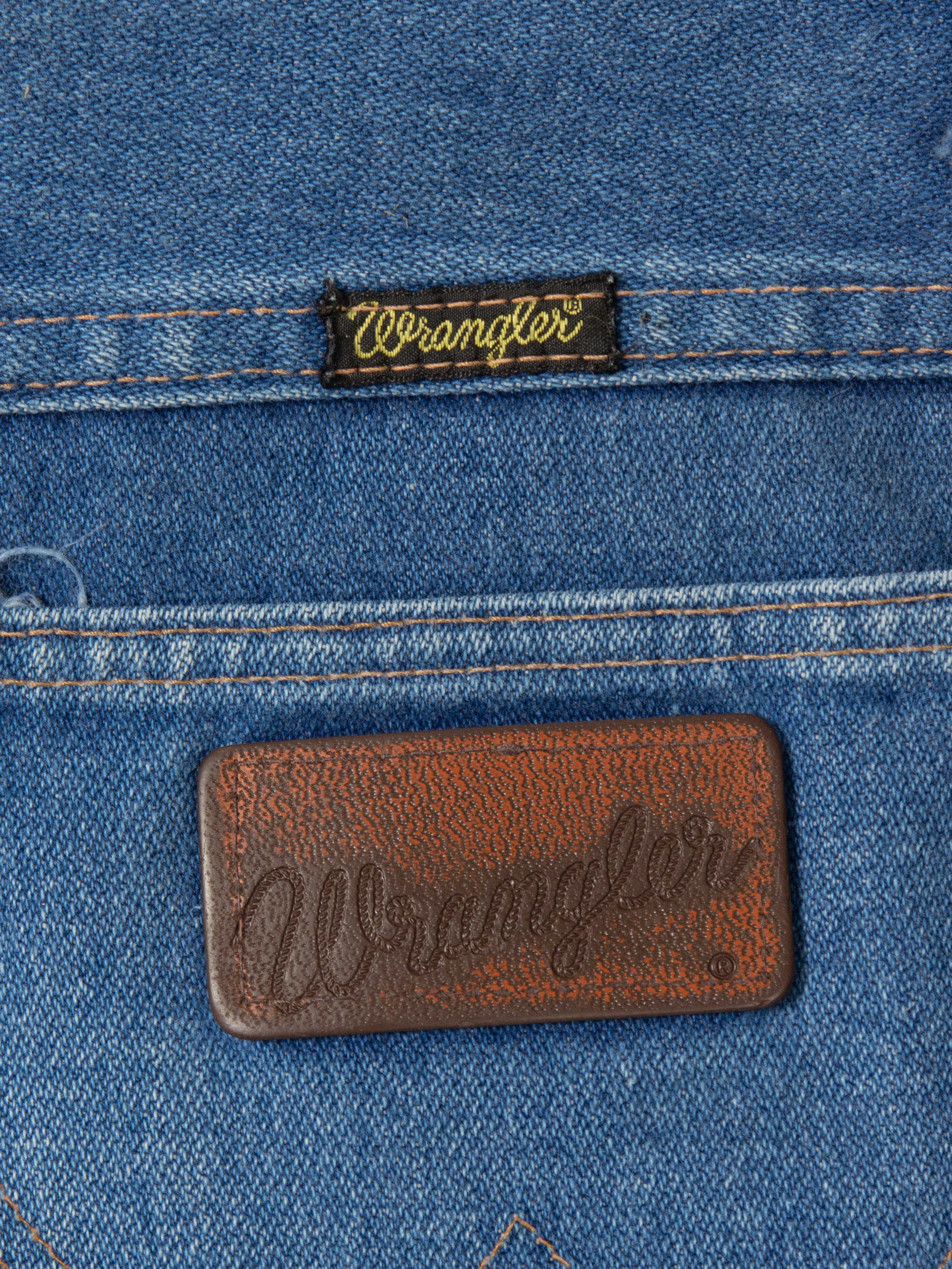 Vtg 1980s Wrangler Denim - Made in USA (27x35) - Image 3