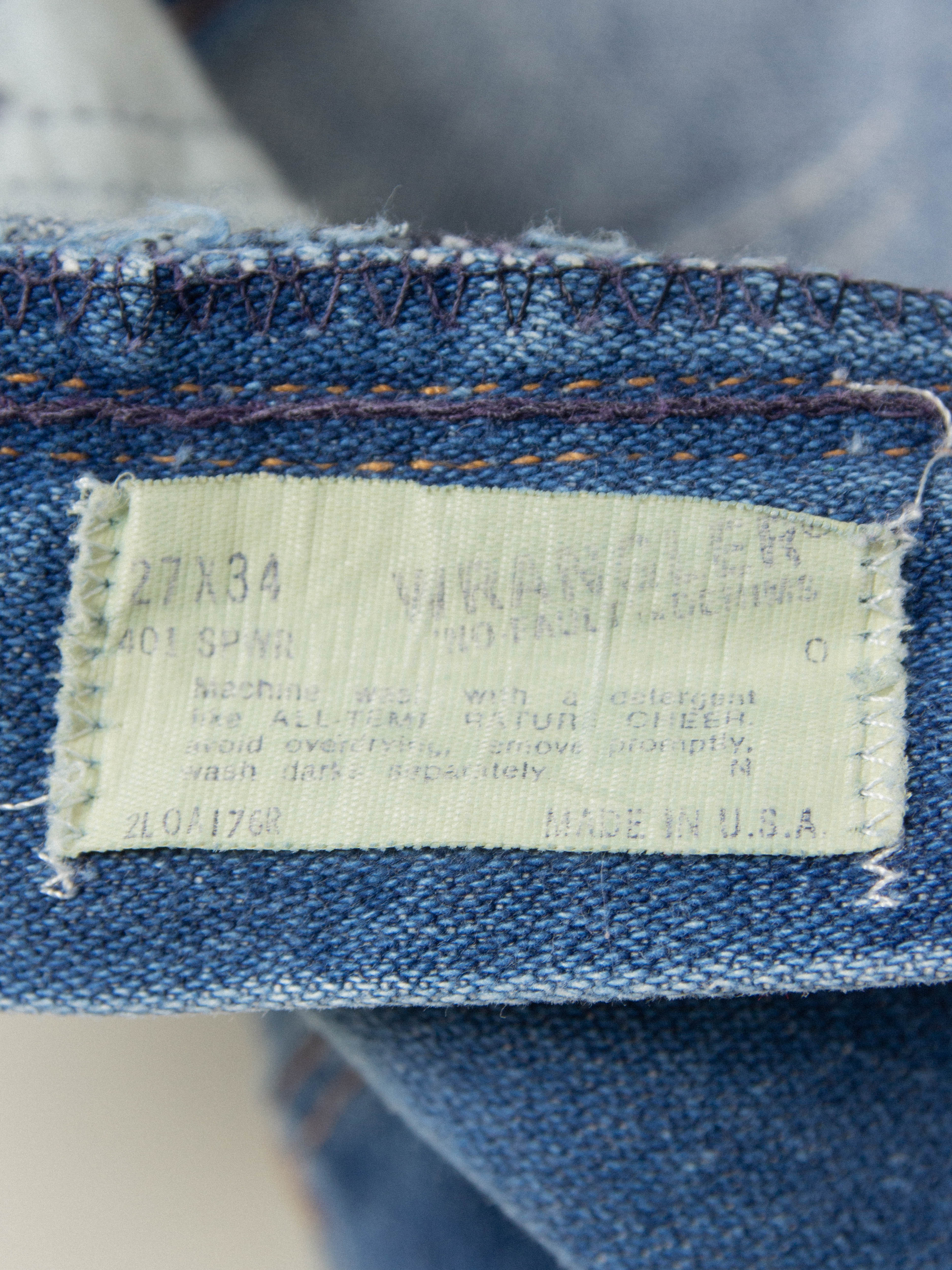 Vtg 1980s Wrangler Denim - Made in USA (27x35) - Image 4