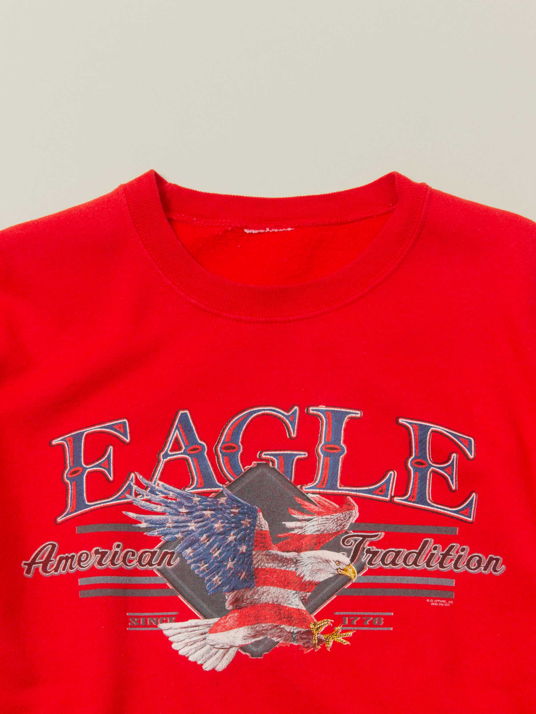 Vtg American Eagle Sweatshirt (XXL) - Image 2