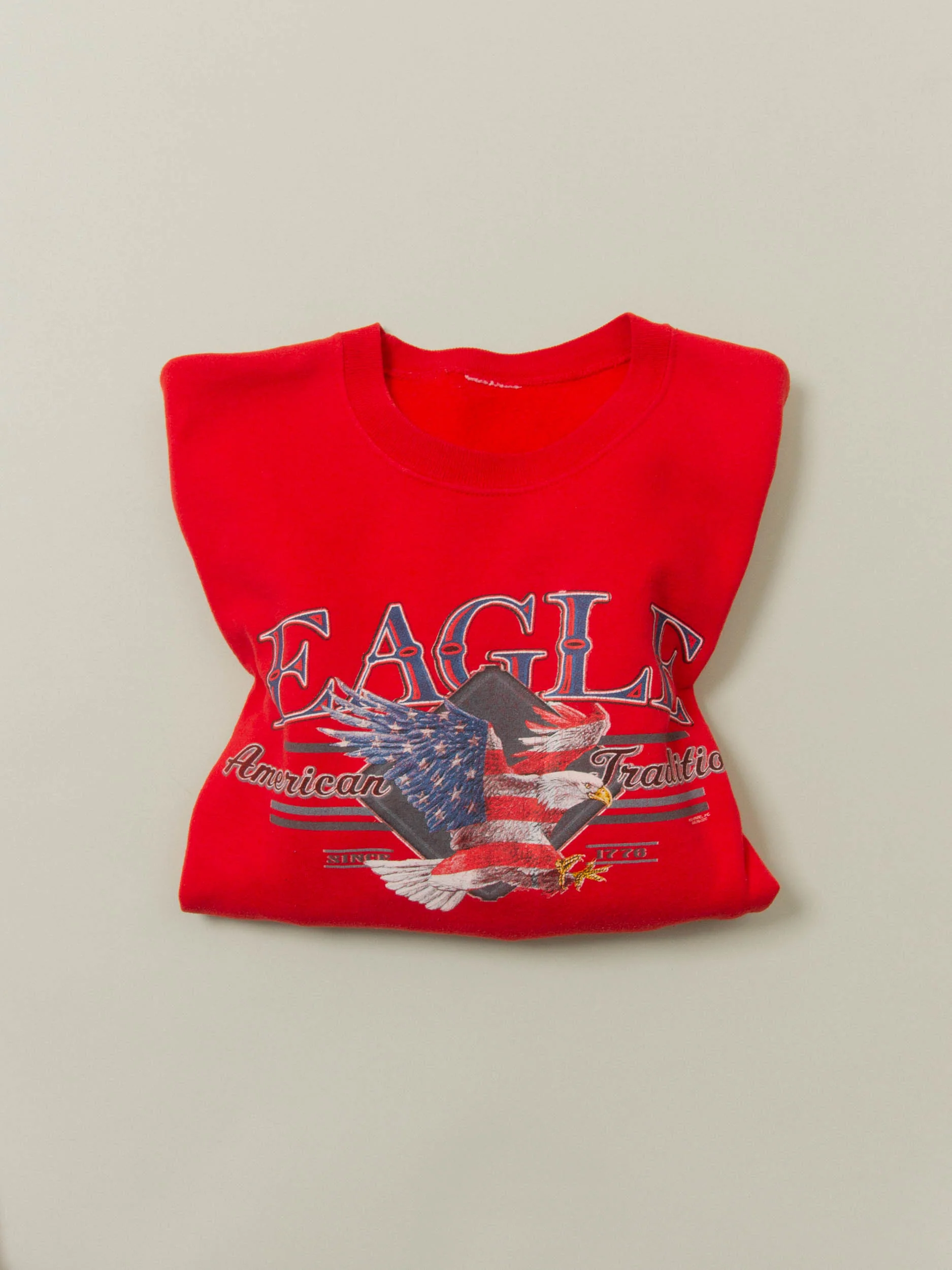 Vtg American Eagle Sweatshirt (XXL) - Image 5