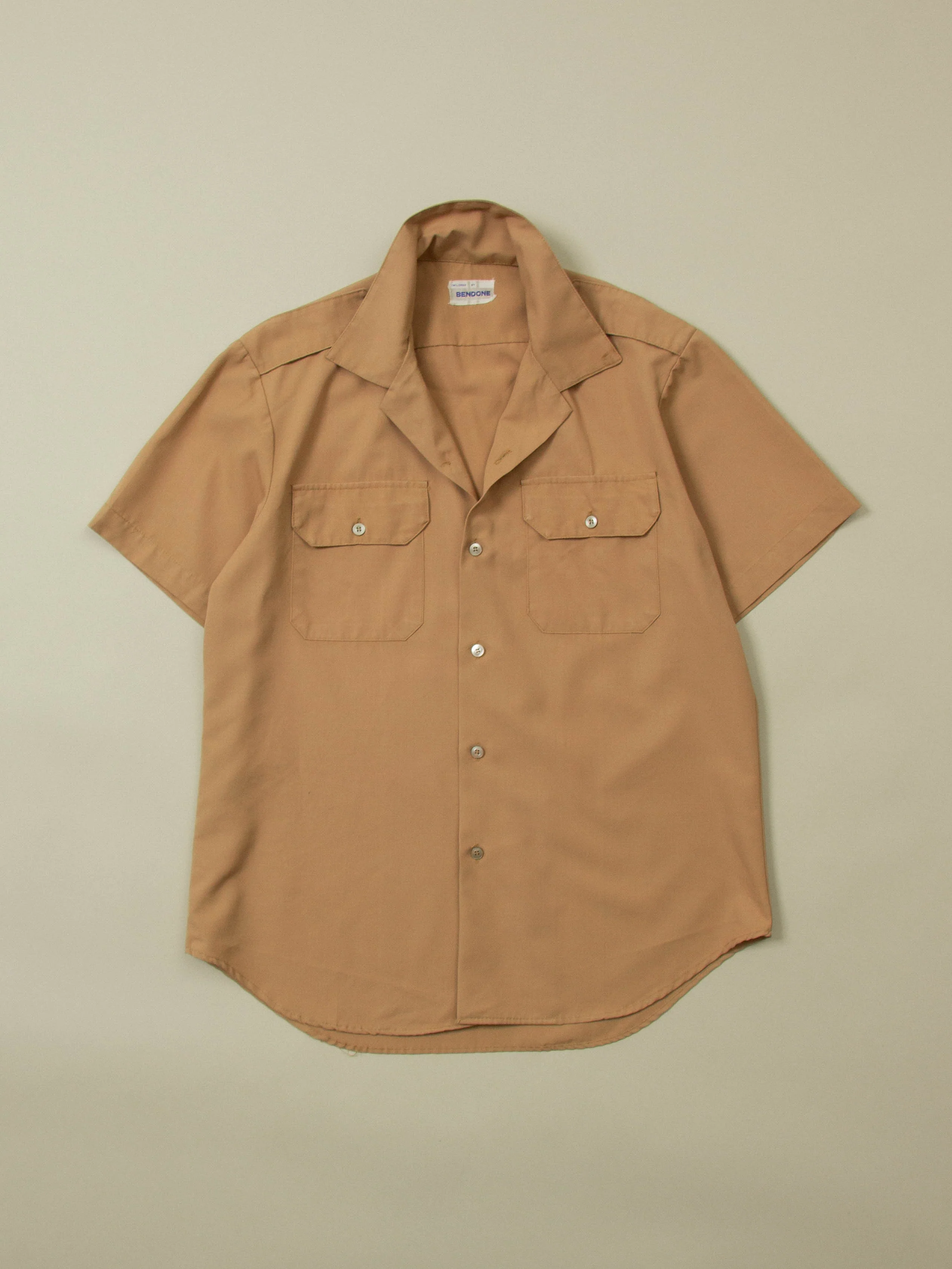 Vtg 'Bendone' US Army Khaki Officer Shirt (L)