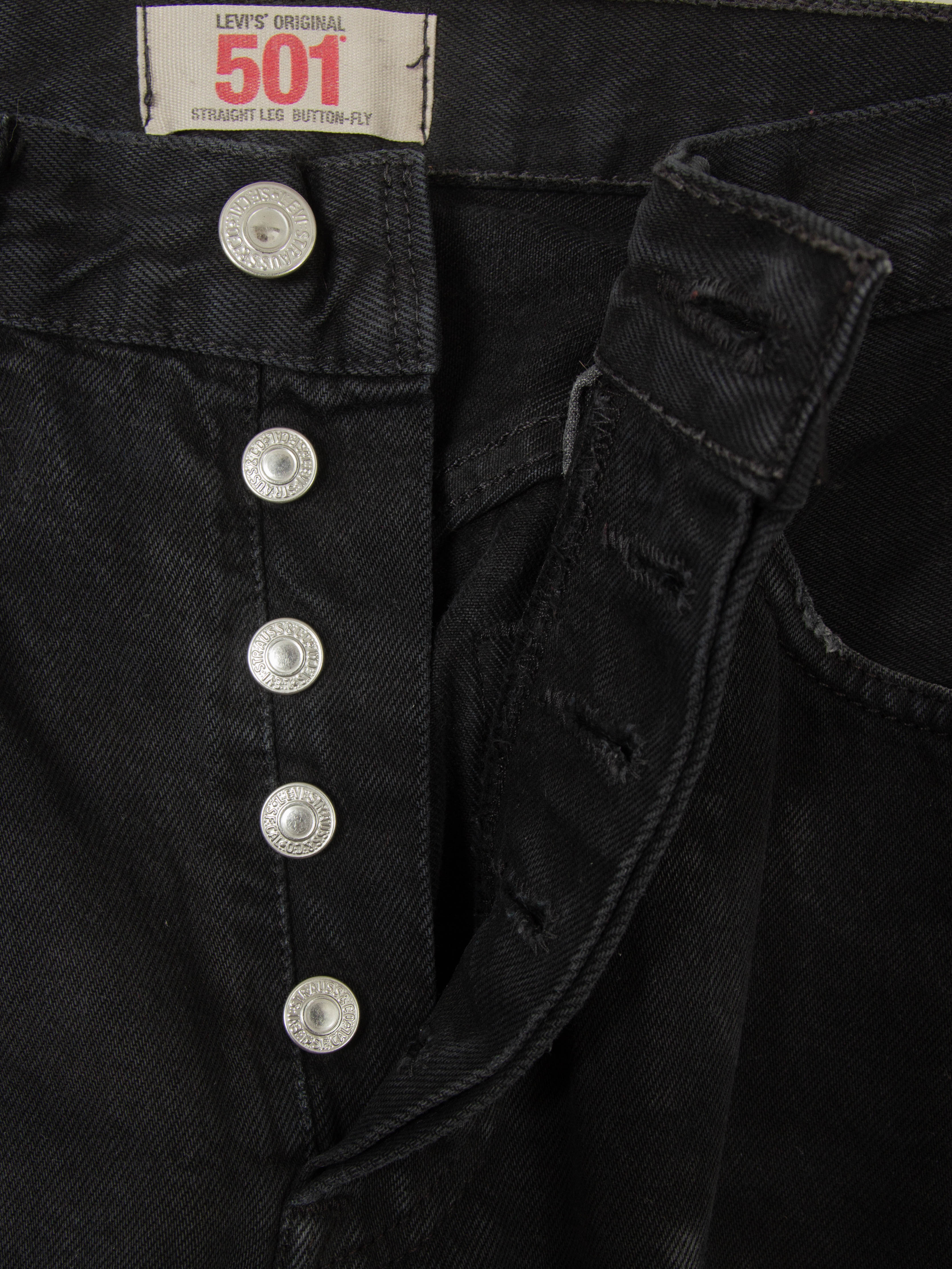 Vtg Black Levi's 501 Jeans (32x31) - Image 4
