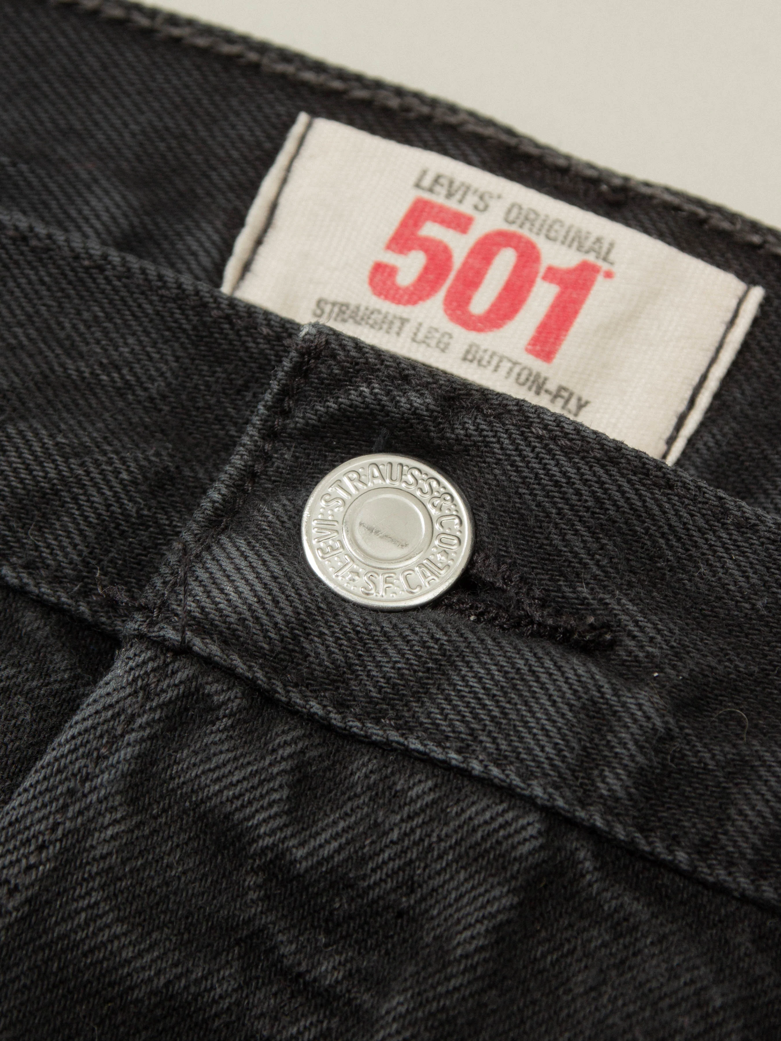 Vtg Black Levi's 501 Jeans (36x30) - Image 3