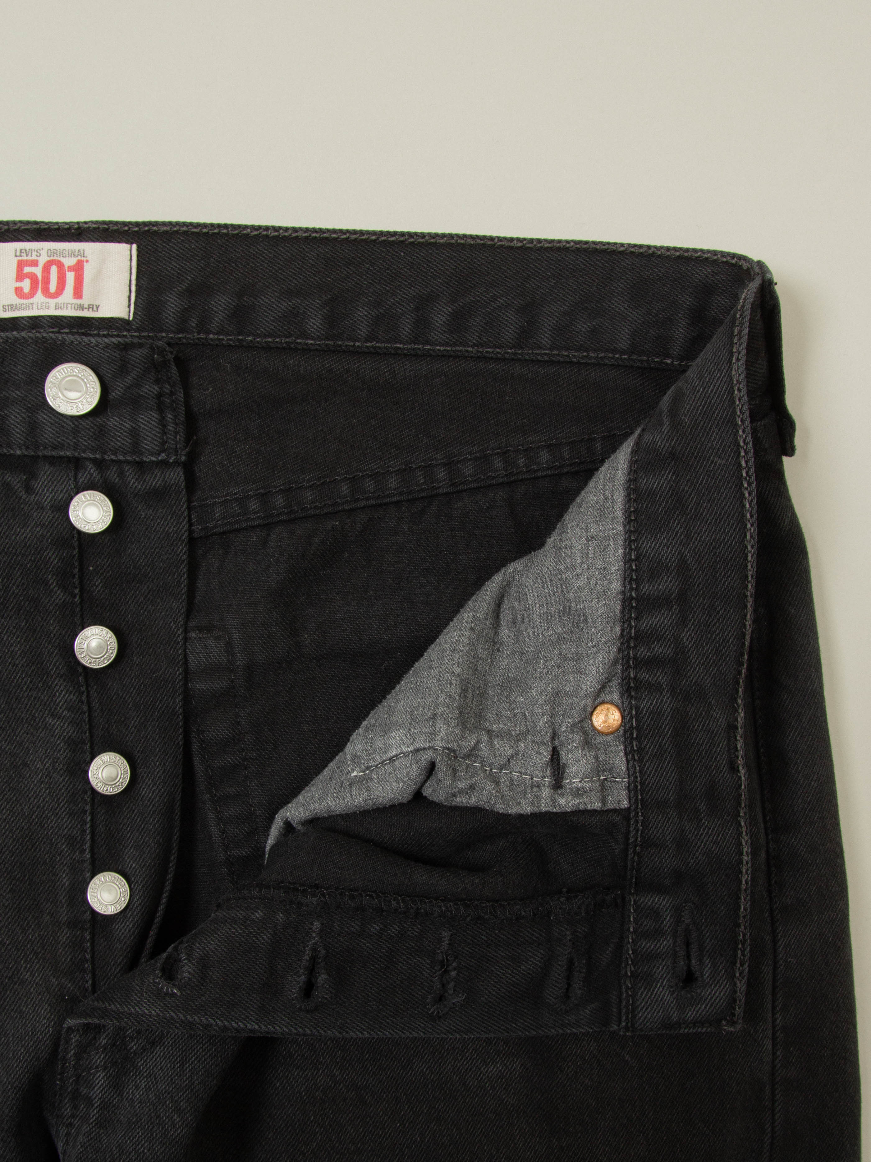 Vtg Black Levi's 501 Jeans (36x30) - Image 4