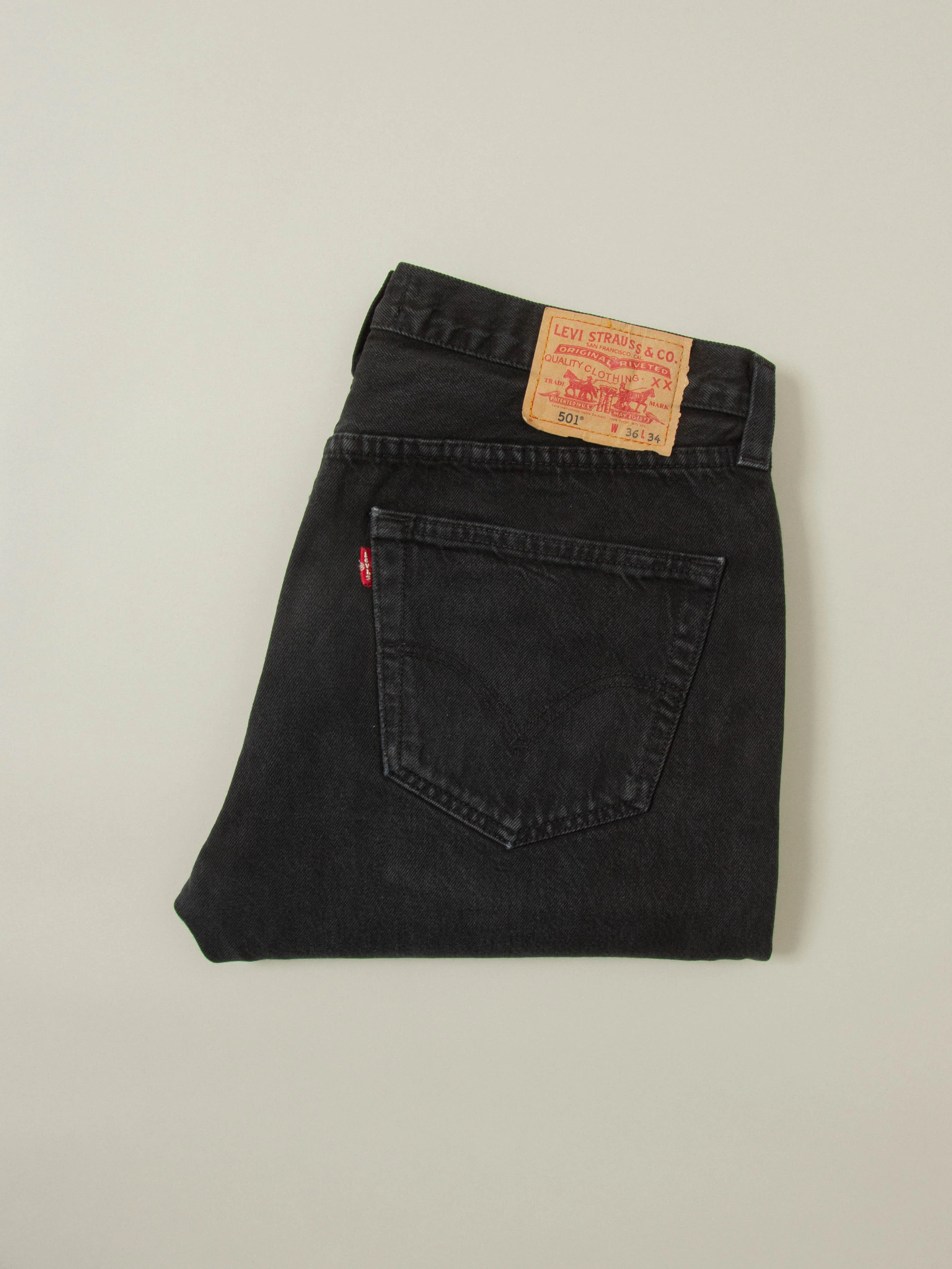 Vtg Black Levi's 501 Jeans (36x30) - Image 8