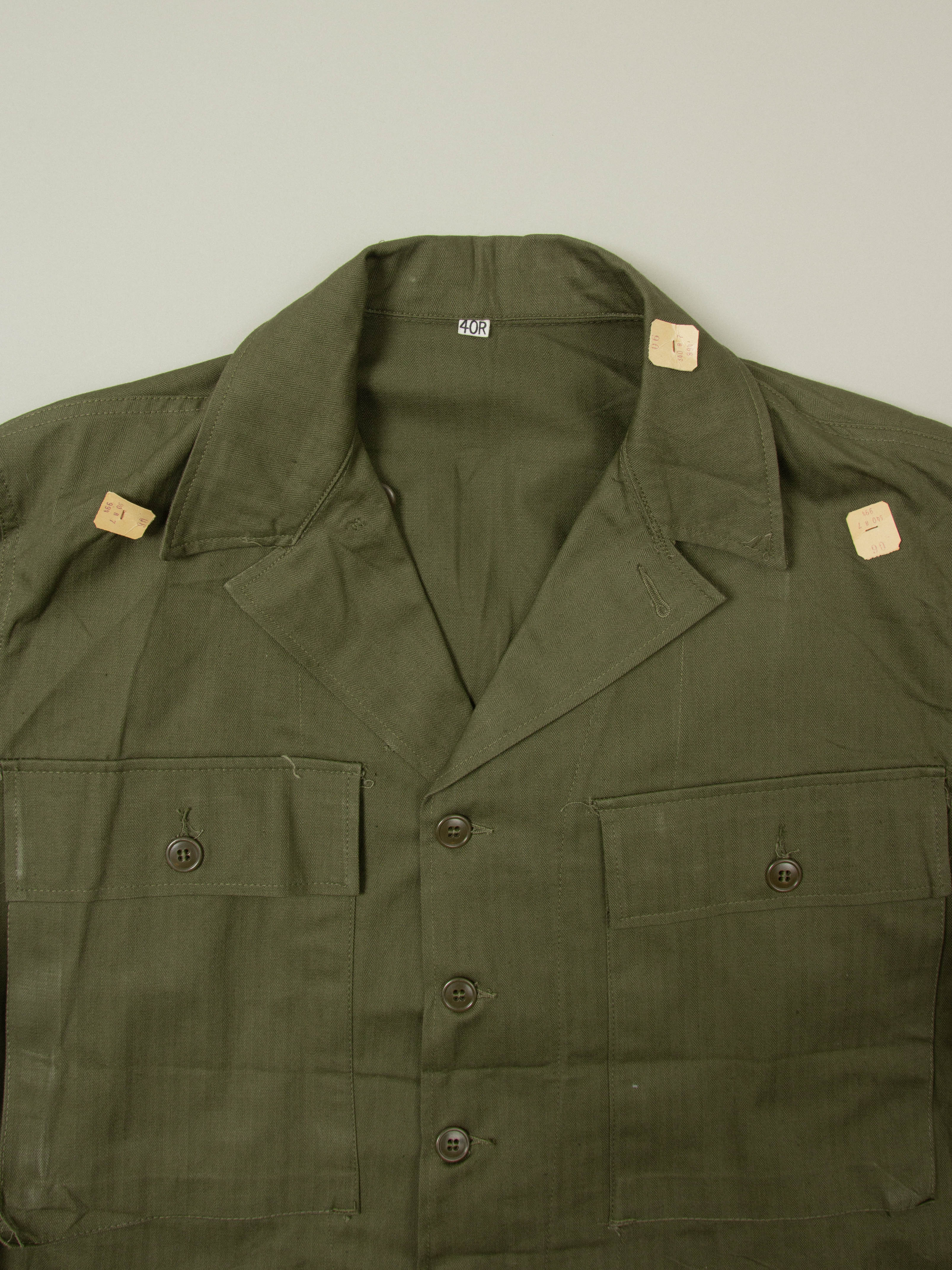 Vtg Deadstock 1940s US Army P-43 HBT Jacket (L) - Image 3