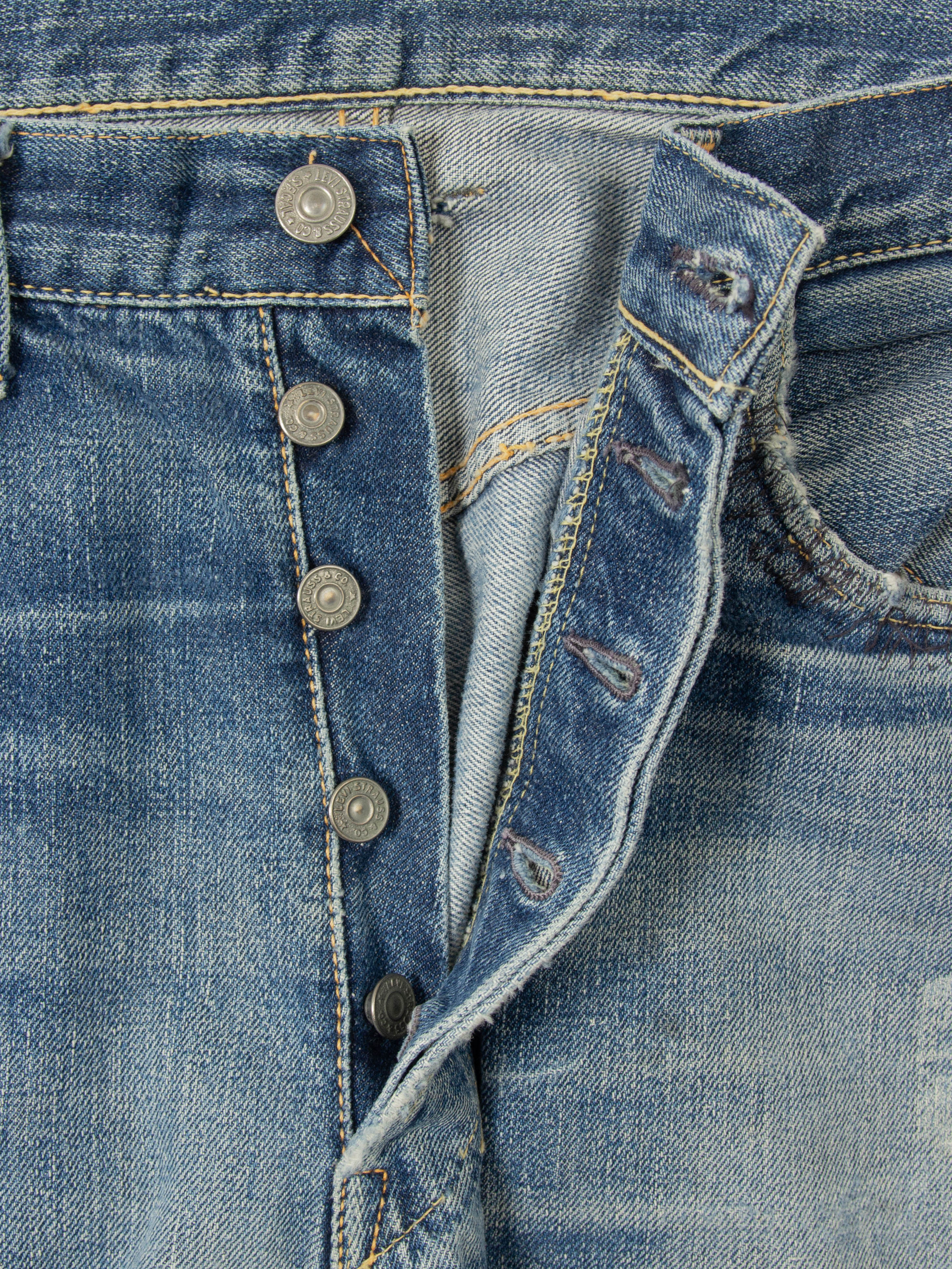 Vtg Early 1960s Levi's 501 Big E Selvedge Jeans (36x33) - Image 7