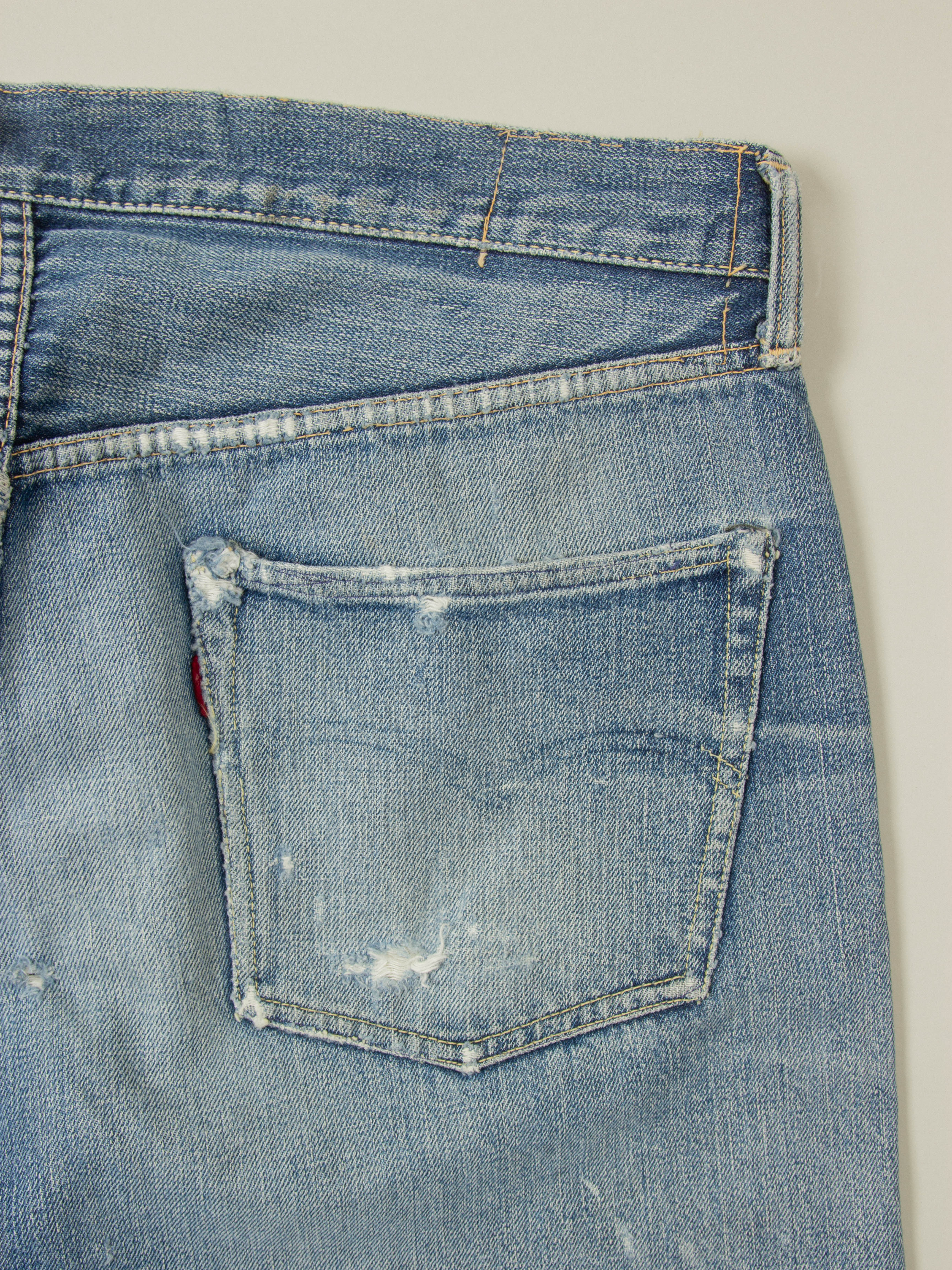 Vtg Early 1960s Levi's 501 Big E Selvedge Jeans (36x33) - Image 9
