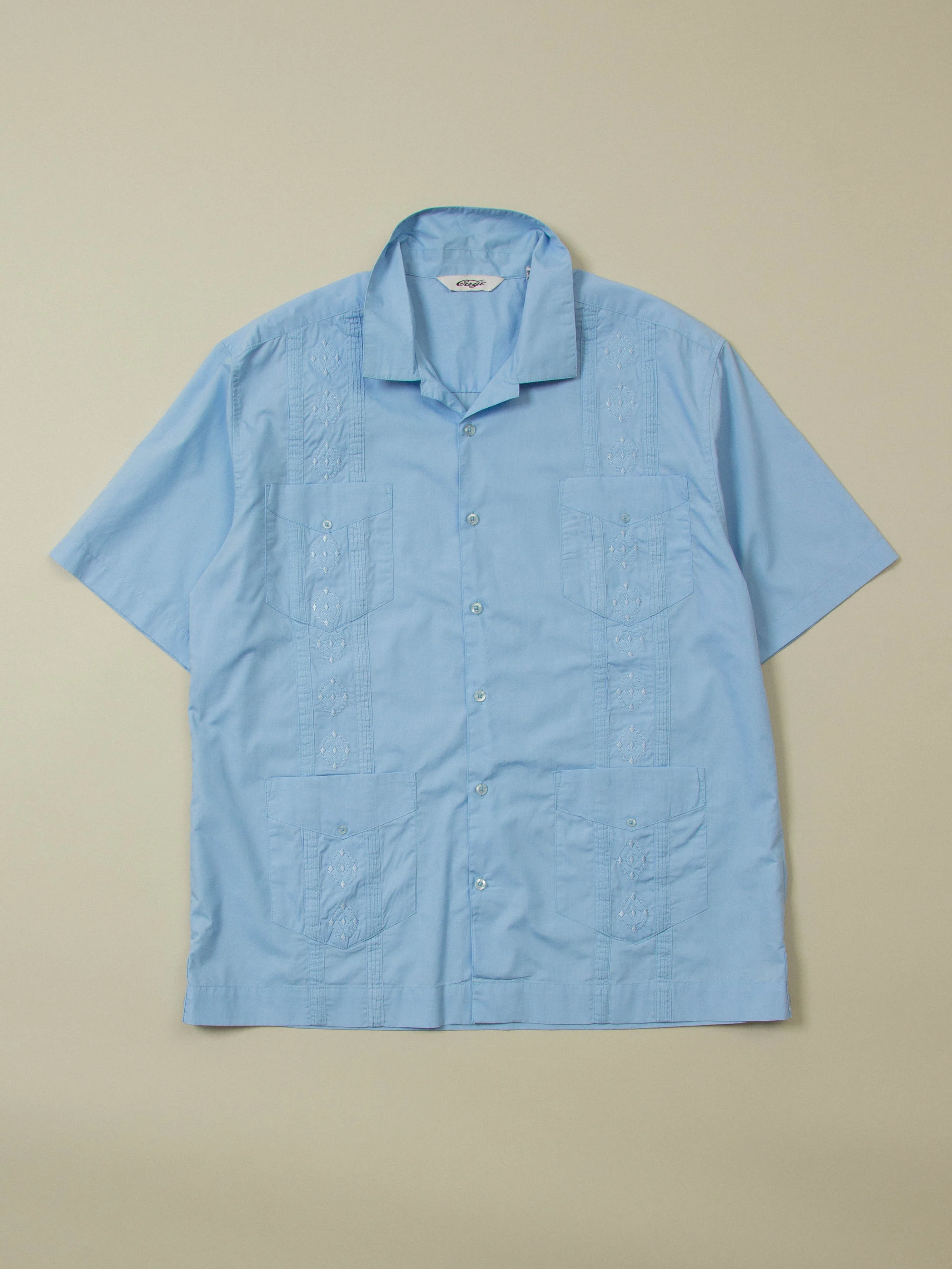 Vtg Guayabera Cuban Short Sleeve Shirt (XL)