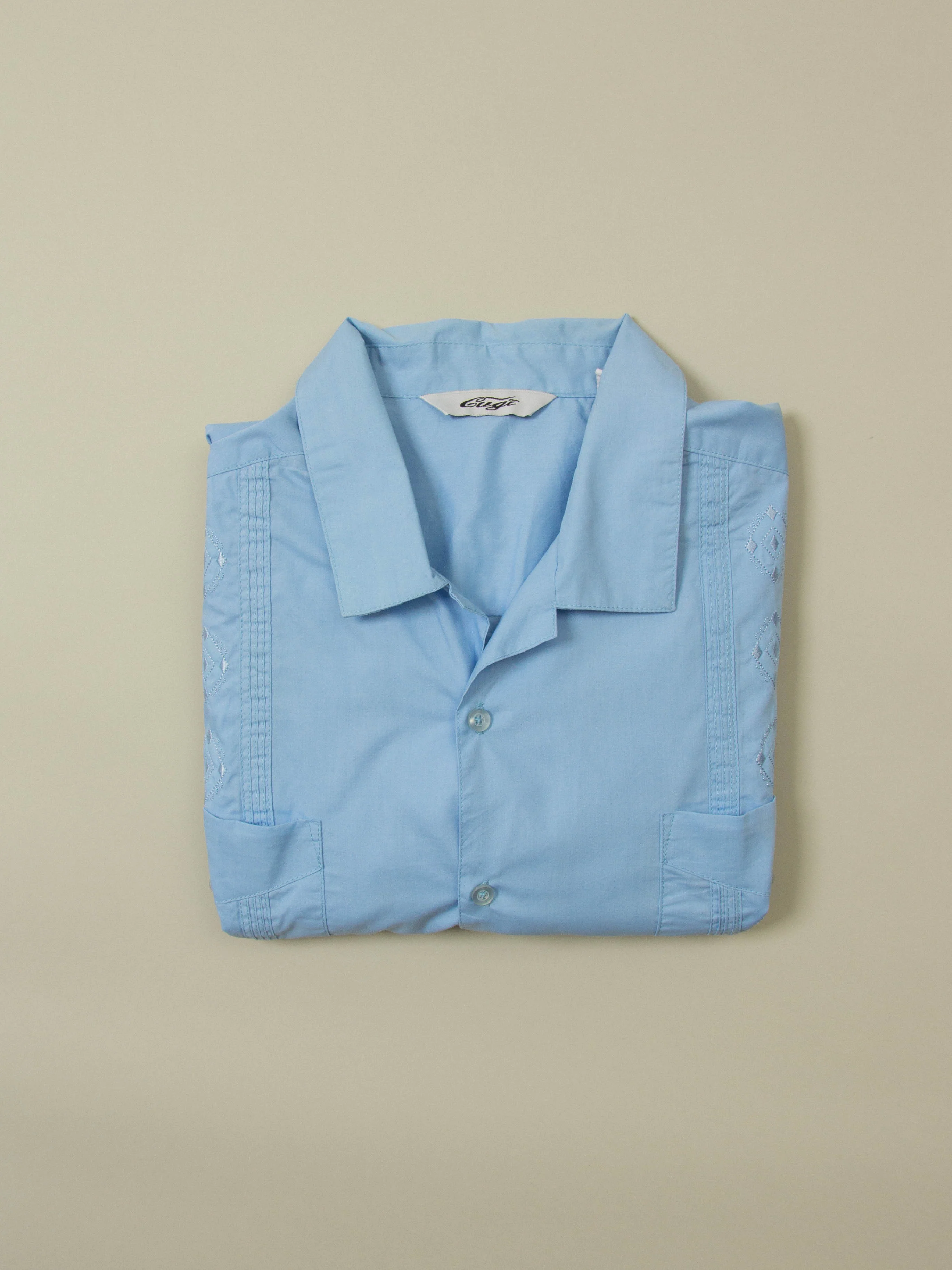 Vtg Guayabera Cuban Short Sleeve Shirt (XL) - Image 2