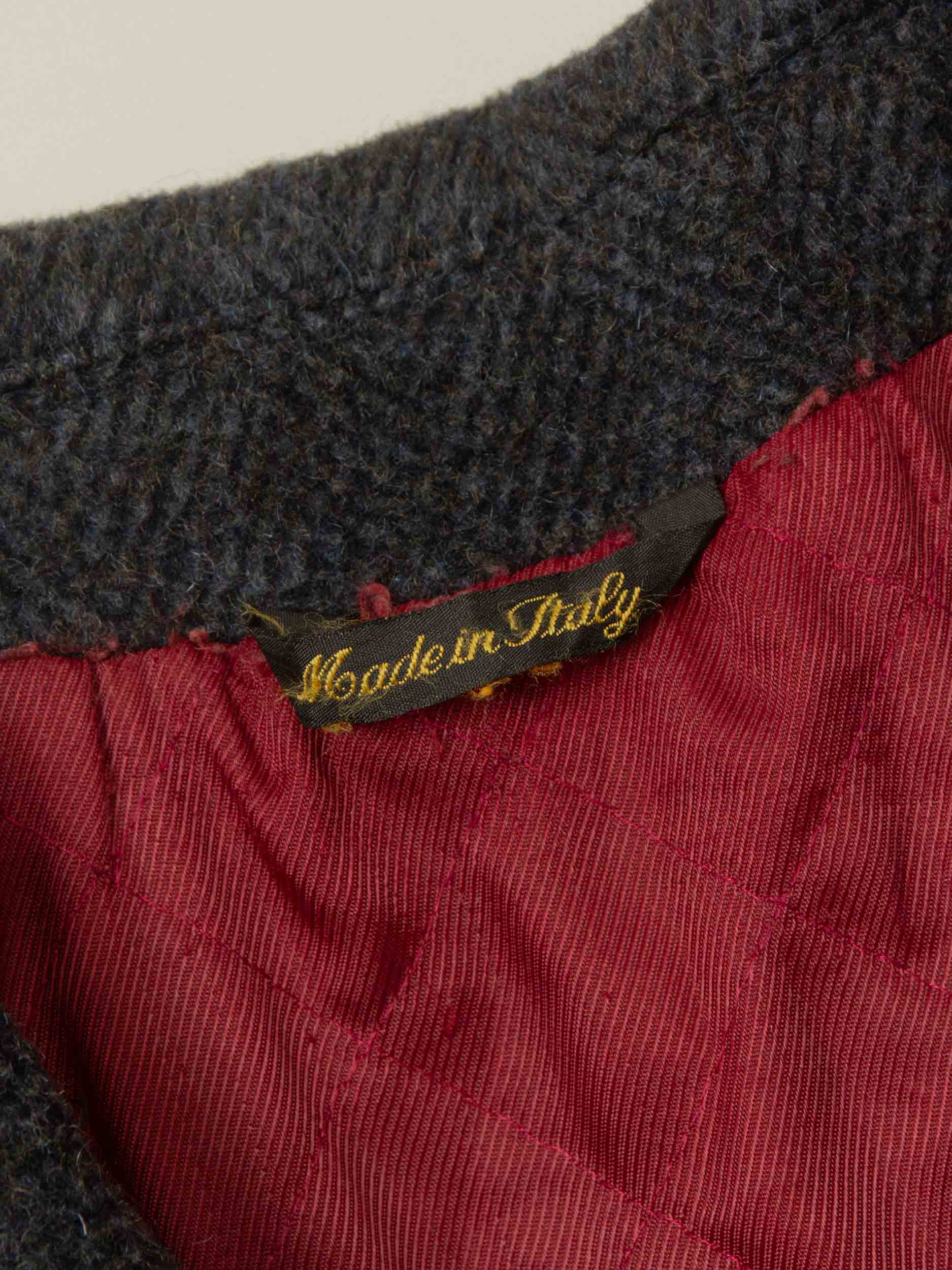 Vtg HBT Raglan Misto Mohair Coat - Made in Italy (L) - Image 2