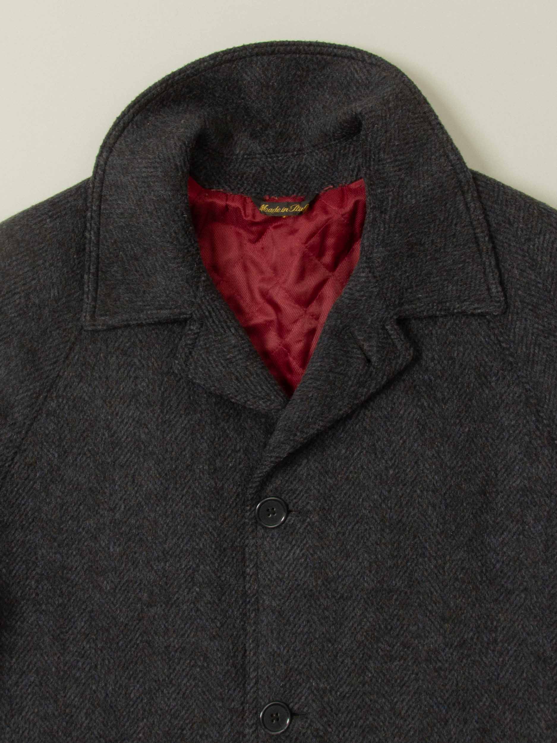 Vtg HBT Raglan Misto Mohair Coat - Made in Italy (L) - Image 3