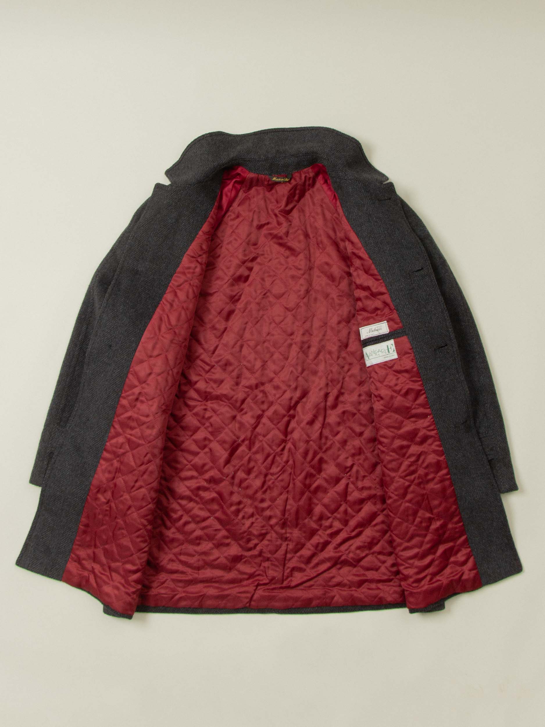 Vtg HBT Raglan Misto Mohair Coat - Made in Italy (L) - Image 5