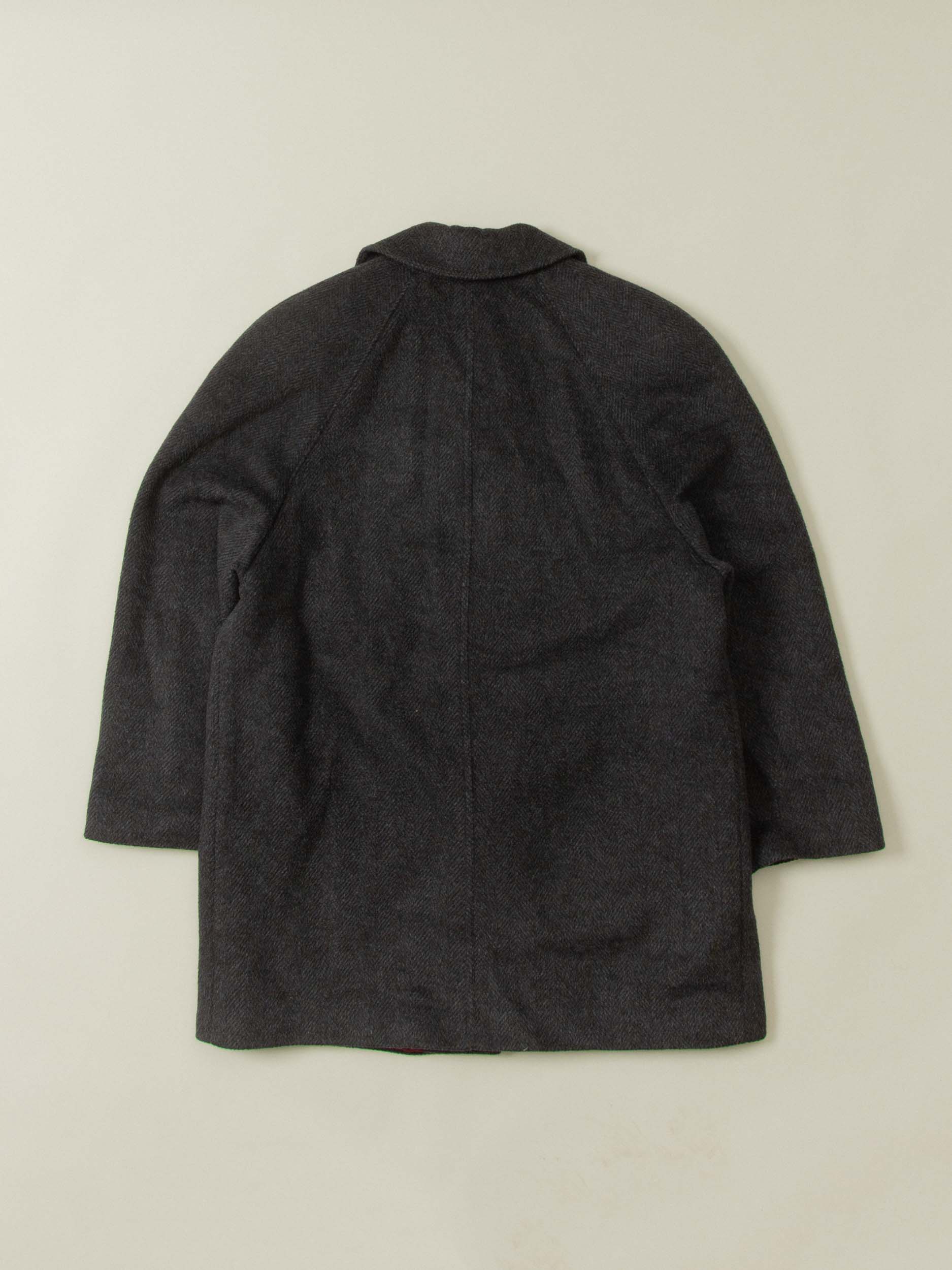 Vtg HBT Raglan Misto Mohair Coat - Made in Italy (L) - Image 6
