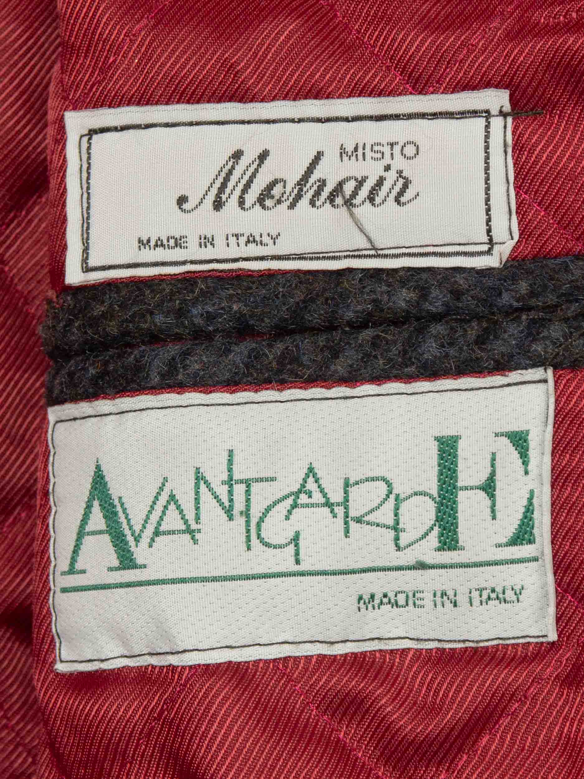 Vtg HBT Raglan Misto Mohair Coat - Made in Italy (L) - Image 7