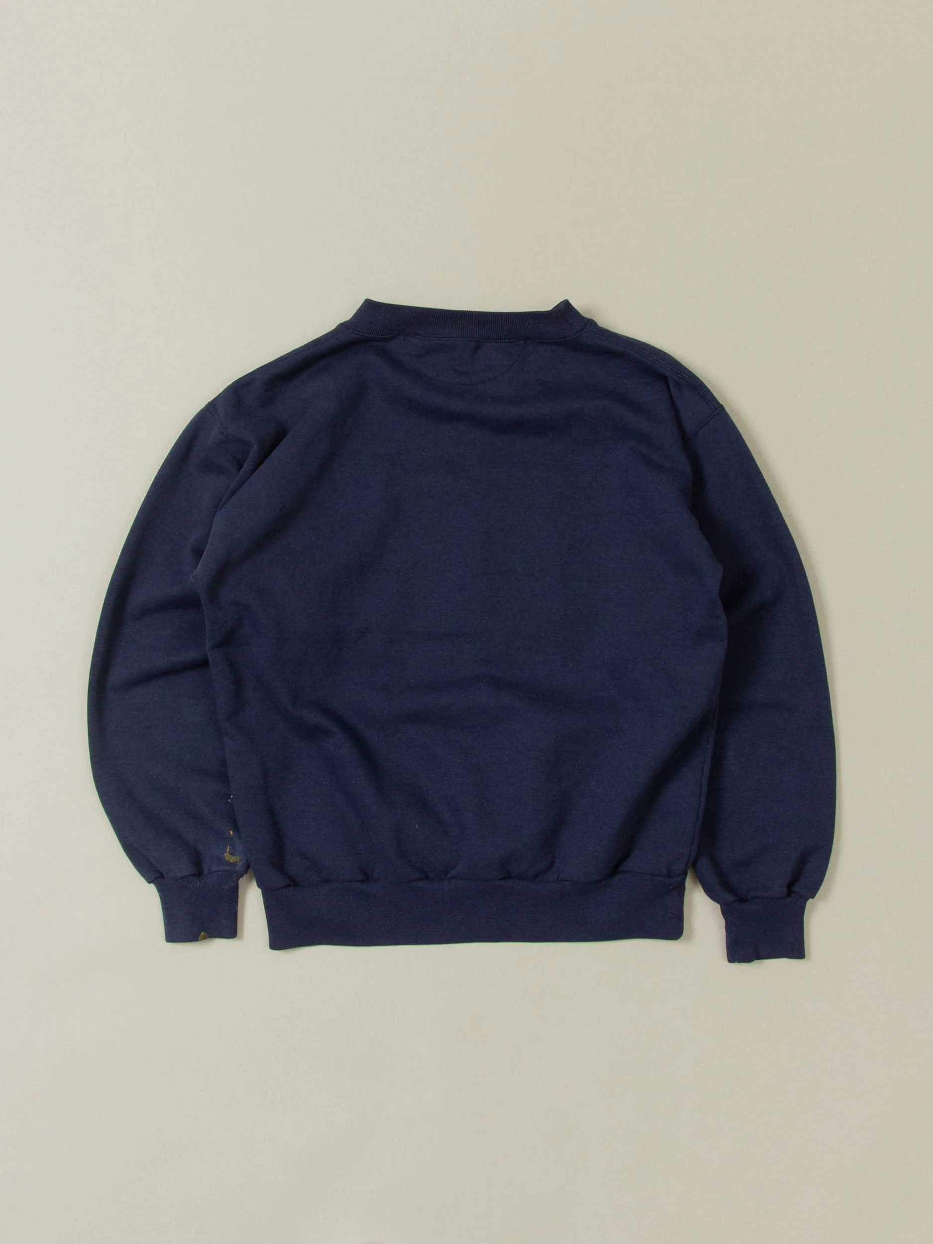 Vtg Heavyweight 'Navy' Sweatshirt (L) - Image 3