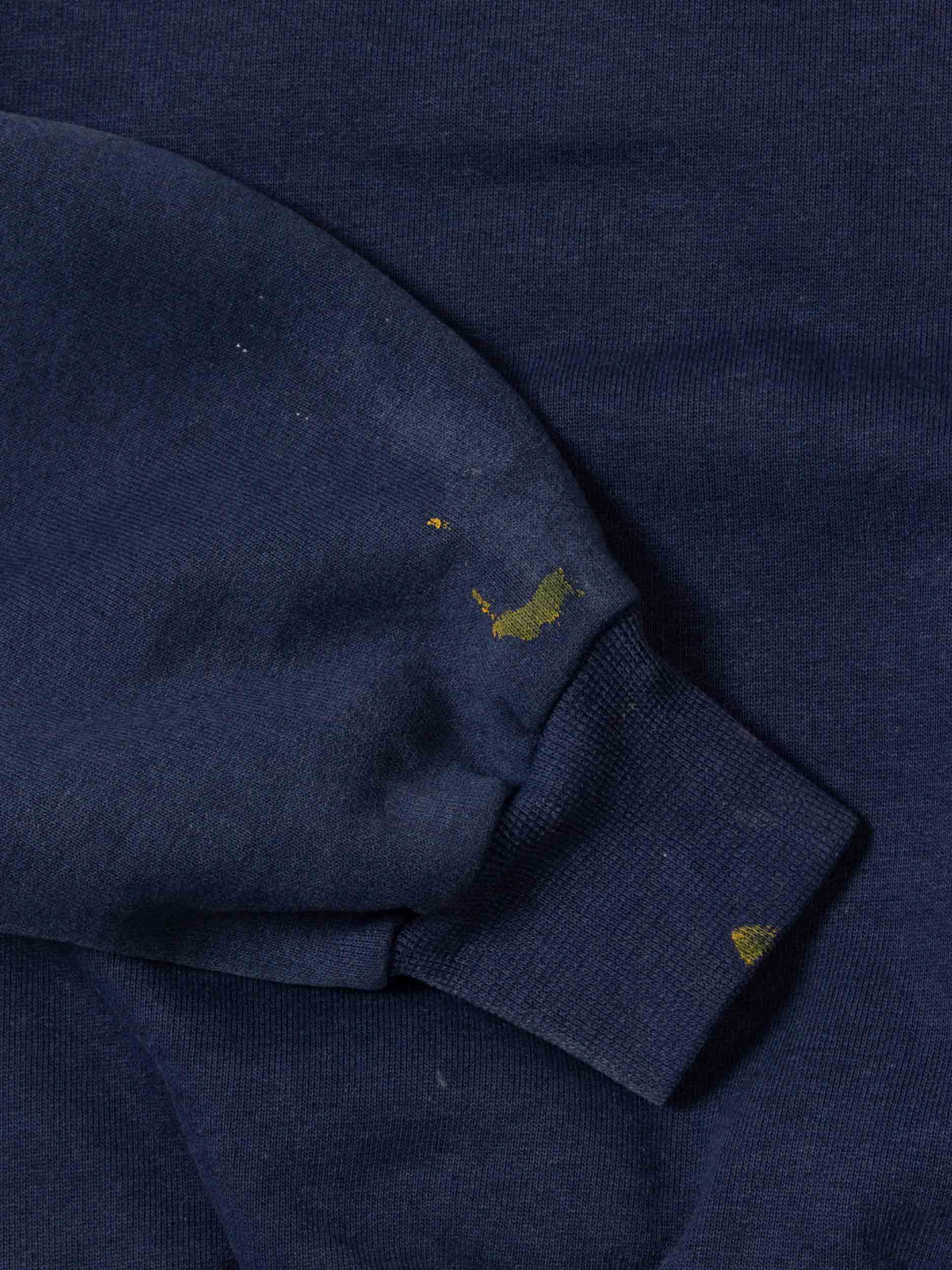 Vtg Heavyweight 'Navy' Sweatshirt (L) - Image 4