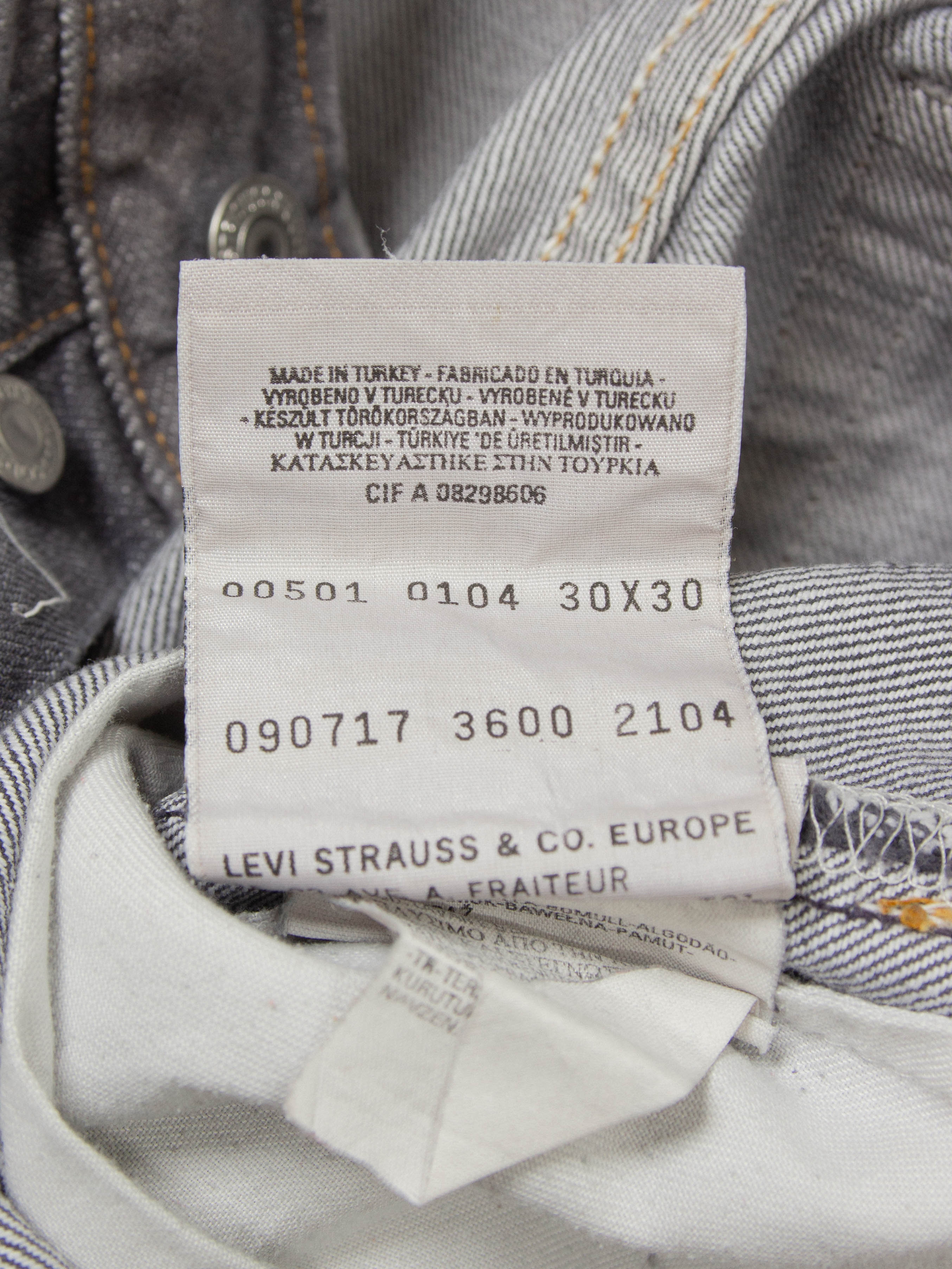 Vtg Levi's 501 Jeans (28x29) - Image 7