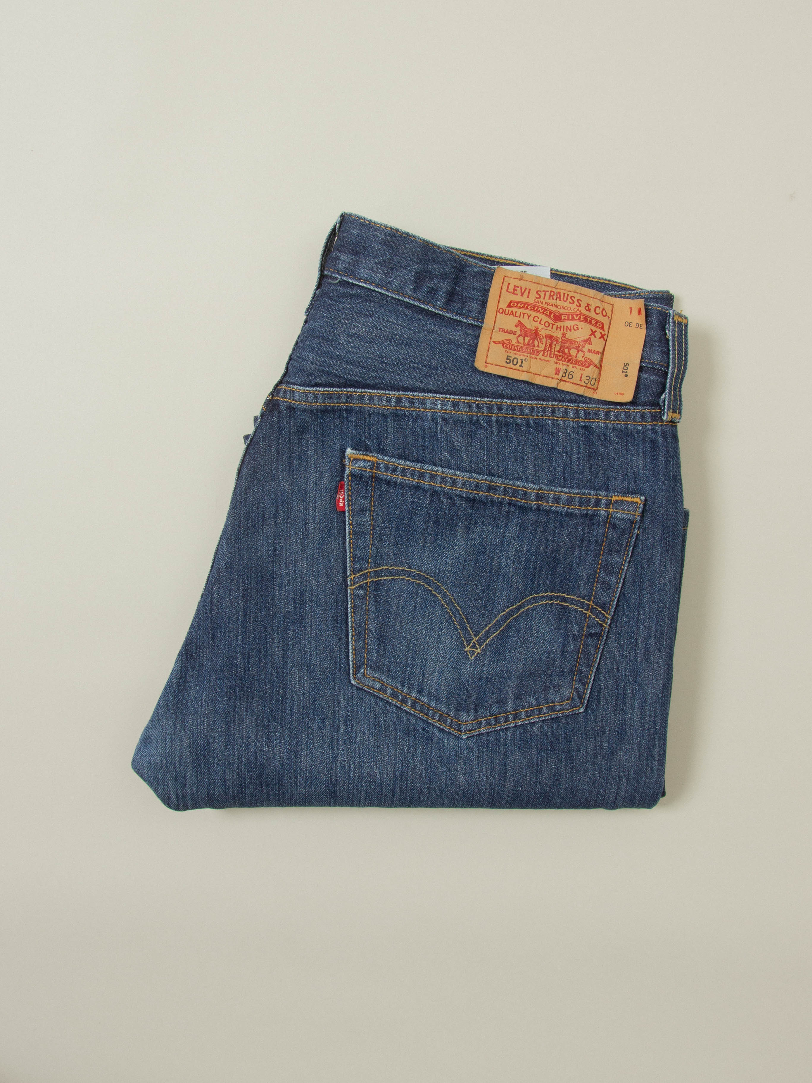 Vtg Levi's 501 Jeans (36x30) - Image 8