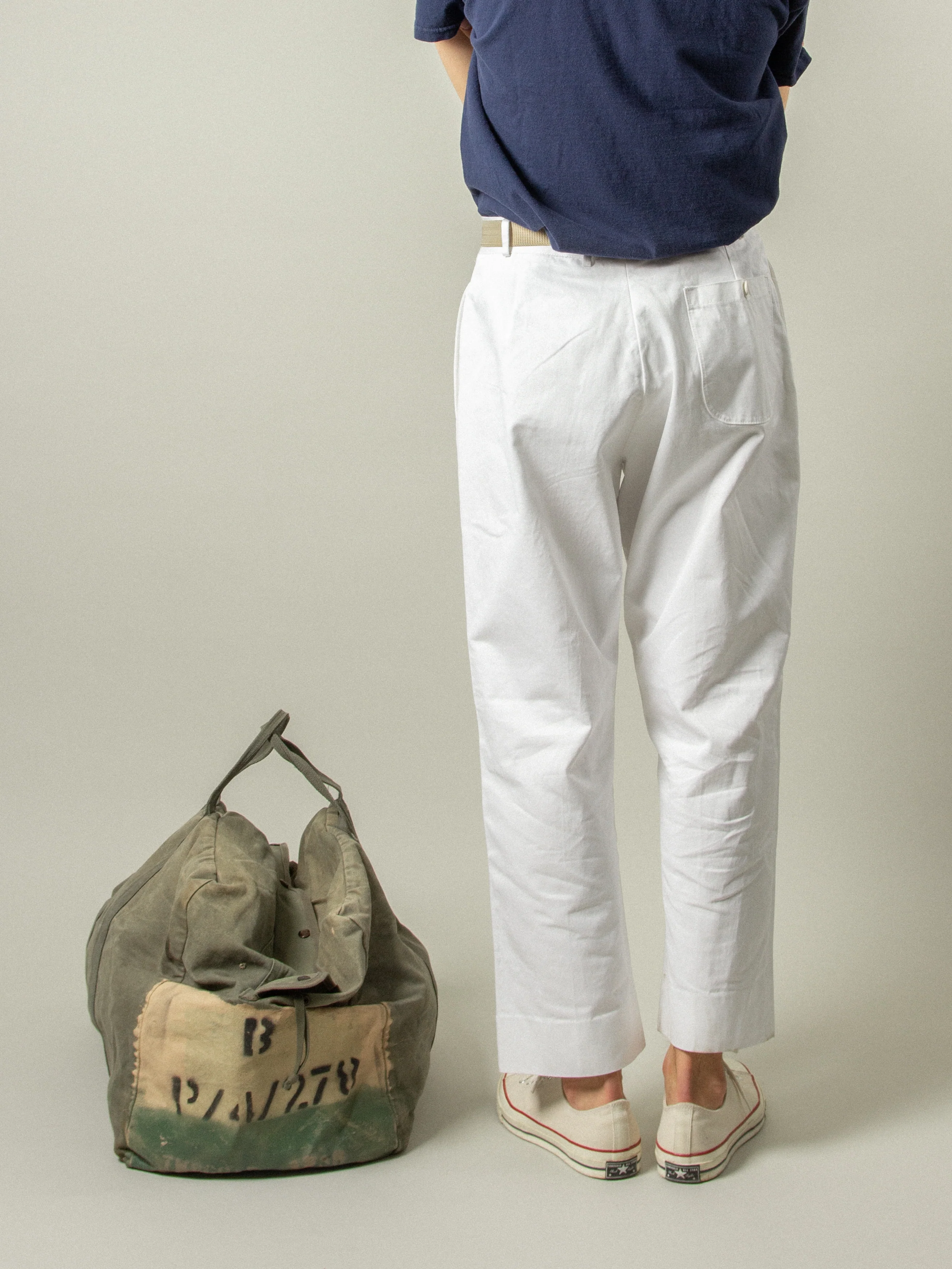 Vtg NOS 1970s Italian Navy Cotton Pants - Image 4