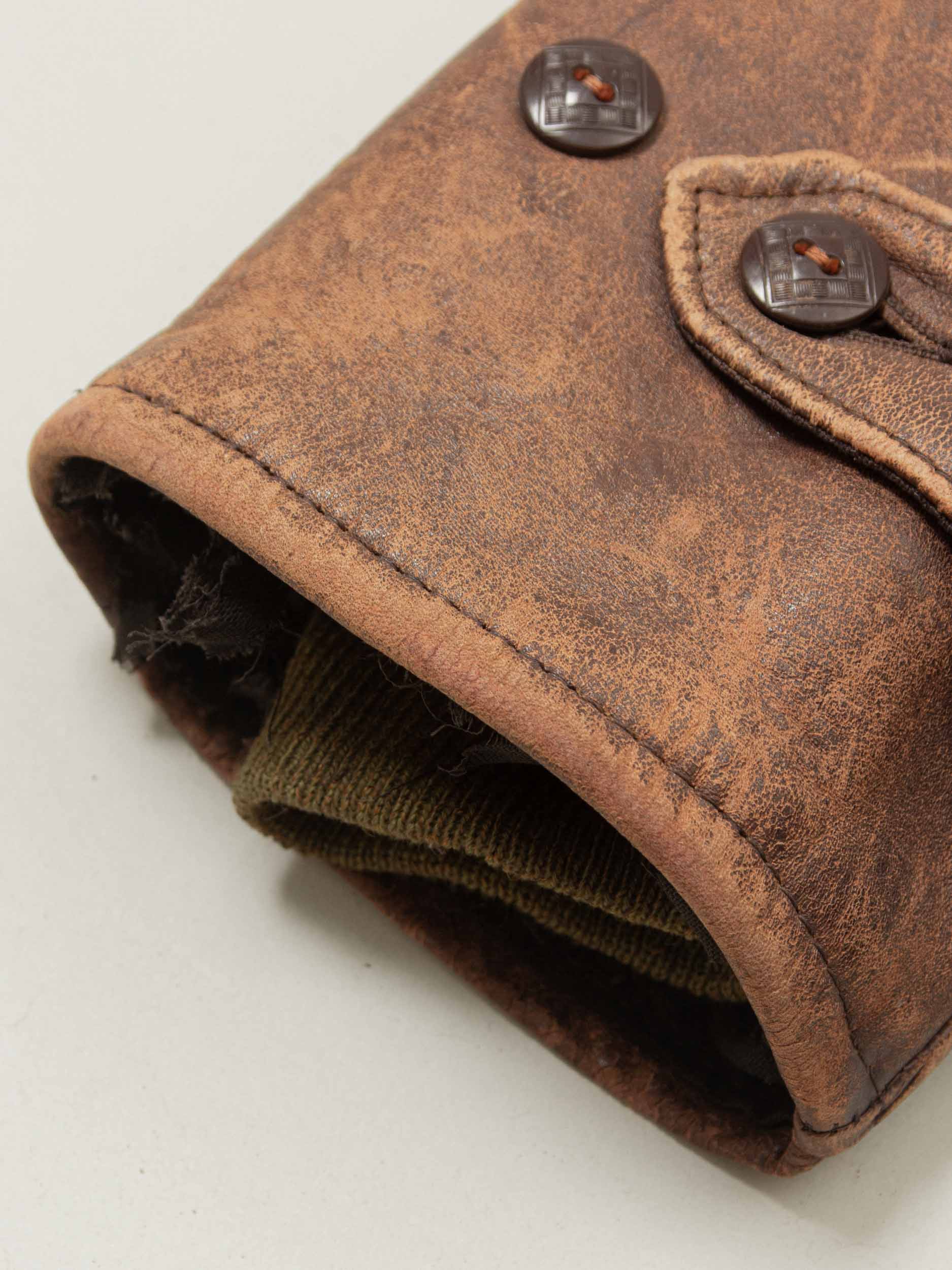 Vtg Rare 1930s Laskin Lamb 'Grizzly' Leather Jacket (M) - Image 16