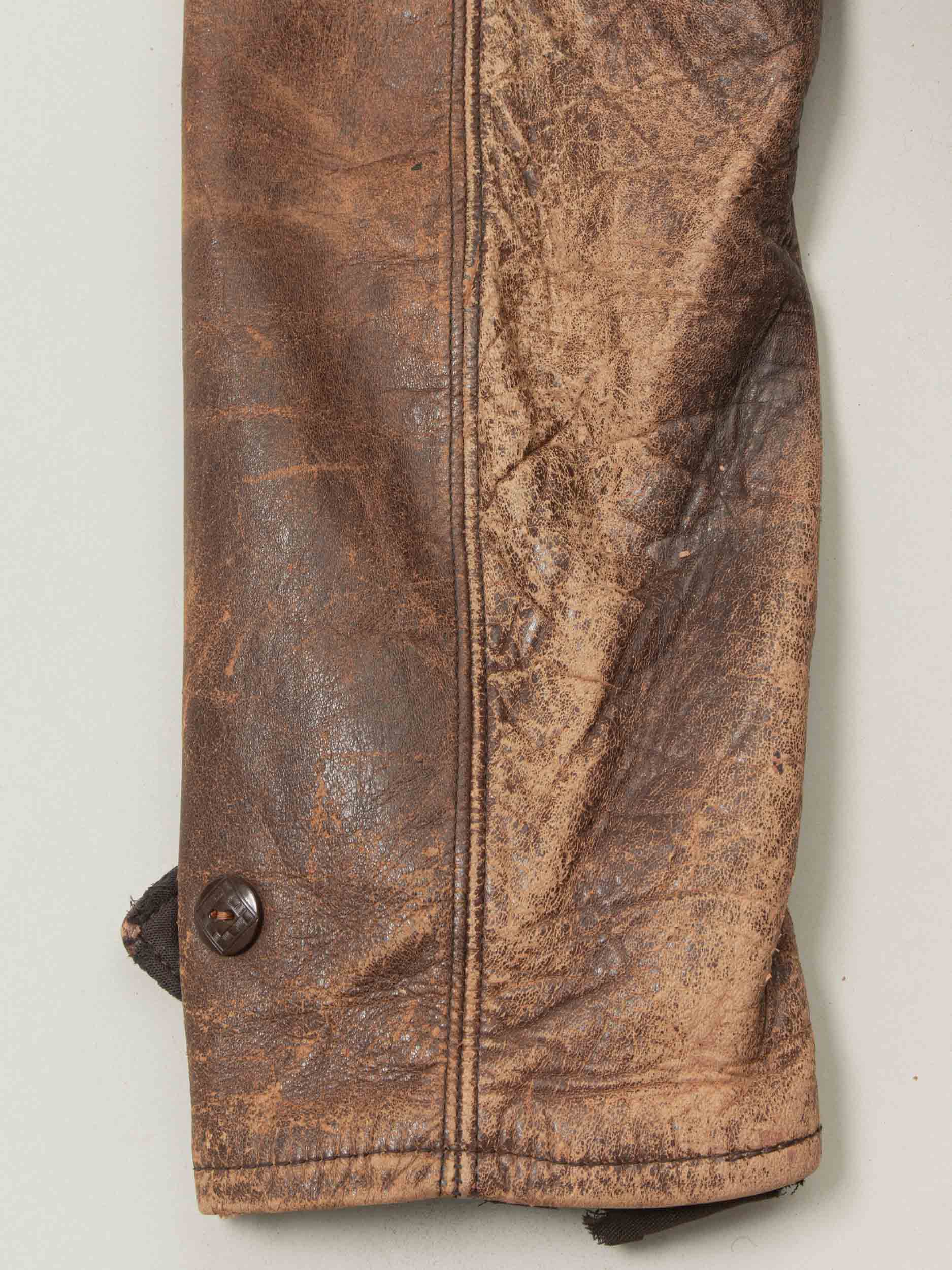 Vtg Rare 1930s Laskin Lamb 'Grizzly' Leather Jacket (M) - Image 18