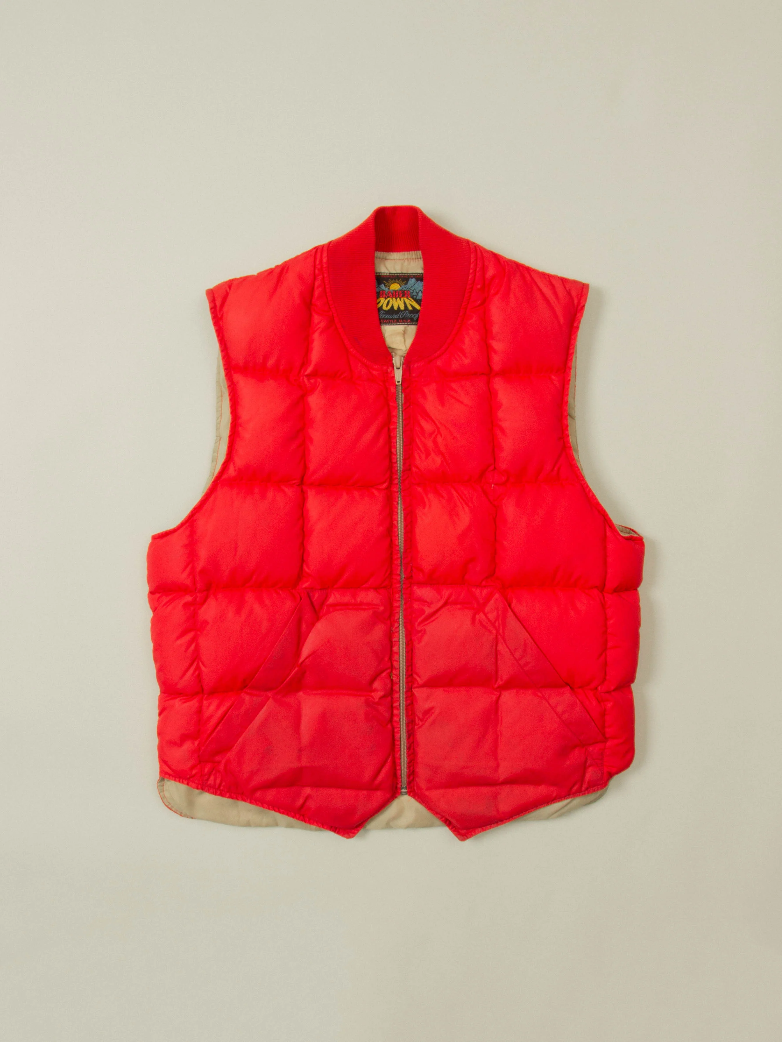Vtg Rare 1960s Eddie Bauer 'Sundown' Puffer Vest – Made in USA (S)