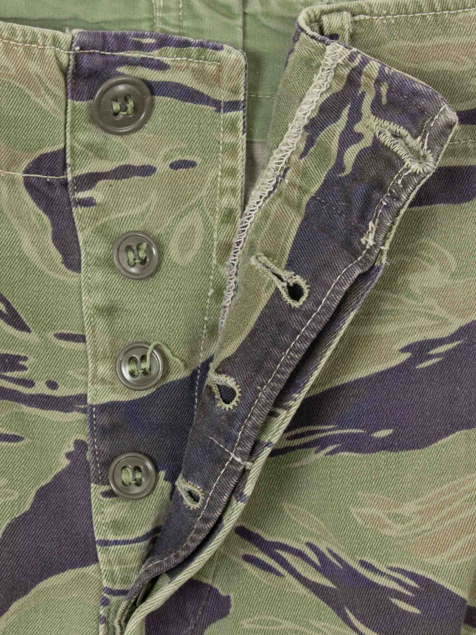 Vtg Rare 1960s US Army Tiger Stripe Camo Trousers (32x28) - Image 3