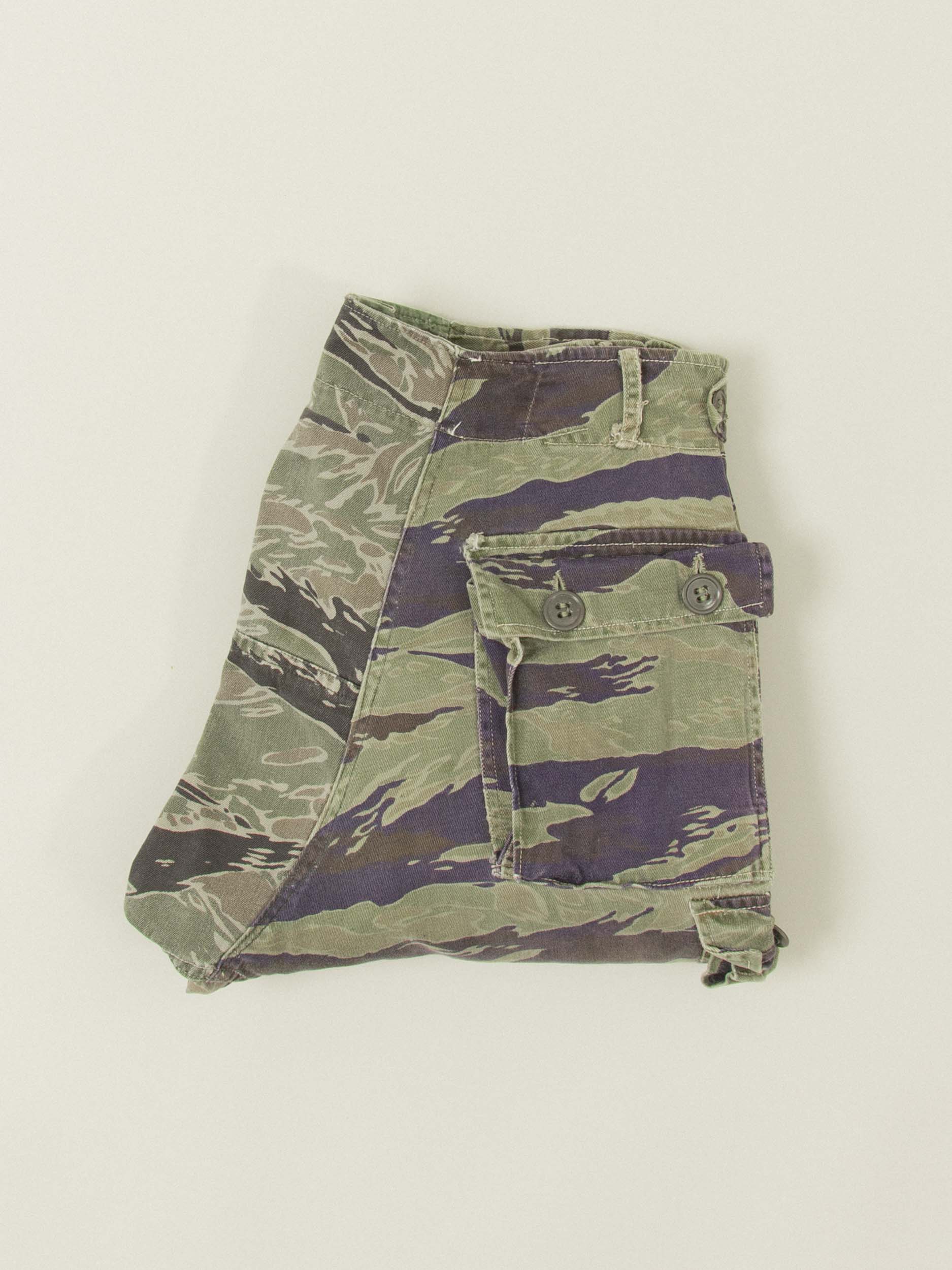 Vtg Rare 1960s US Army Tiger Stripe Camo Trousers (32x28) - Image 8