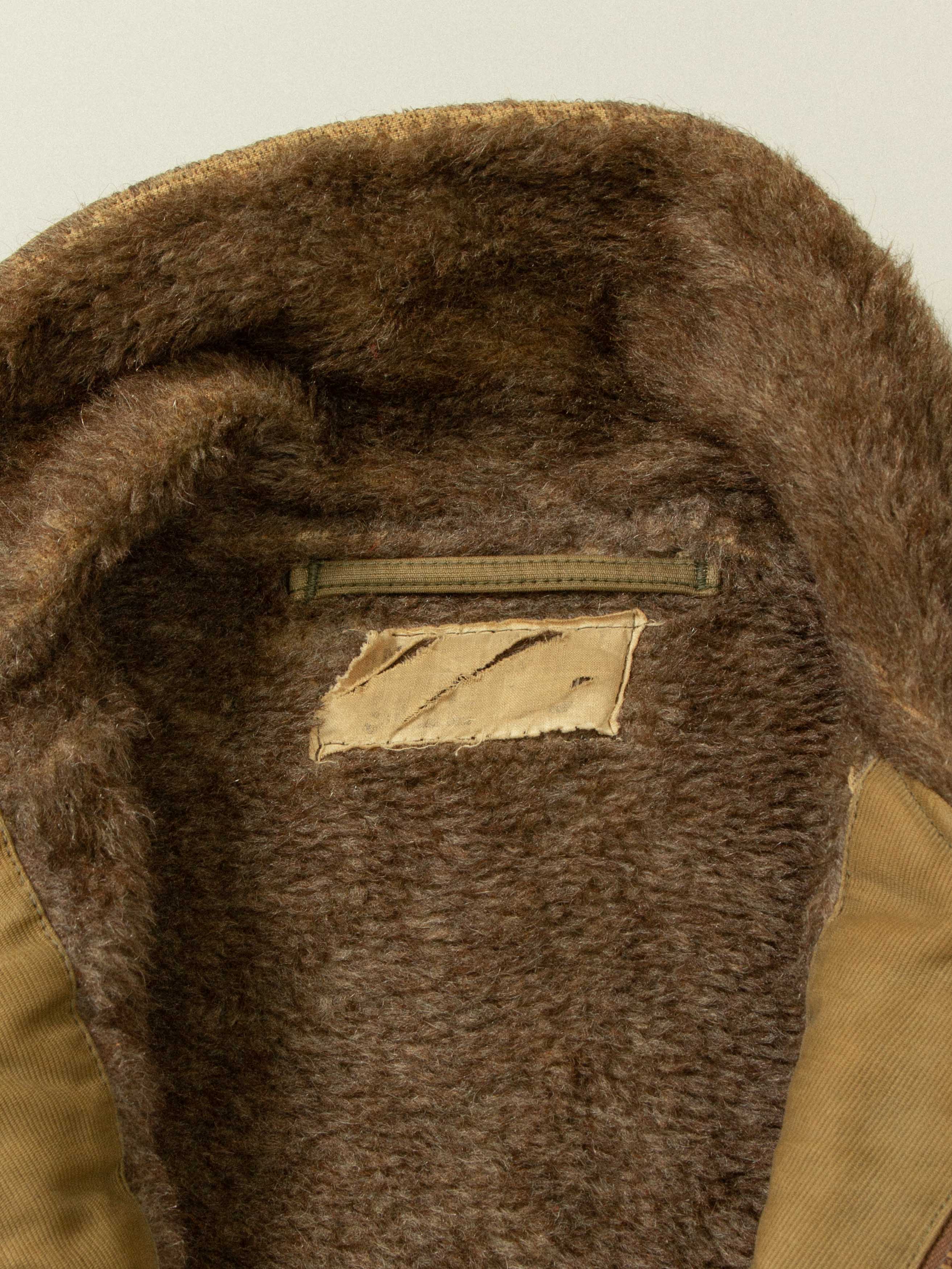 Vtg Rare WWII USN N-1 Alpaca Deck Jacket (S/M) - Image 7