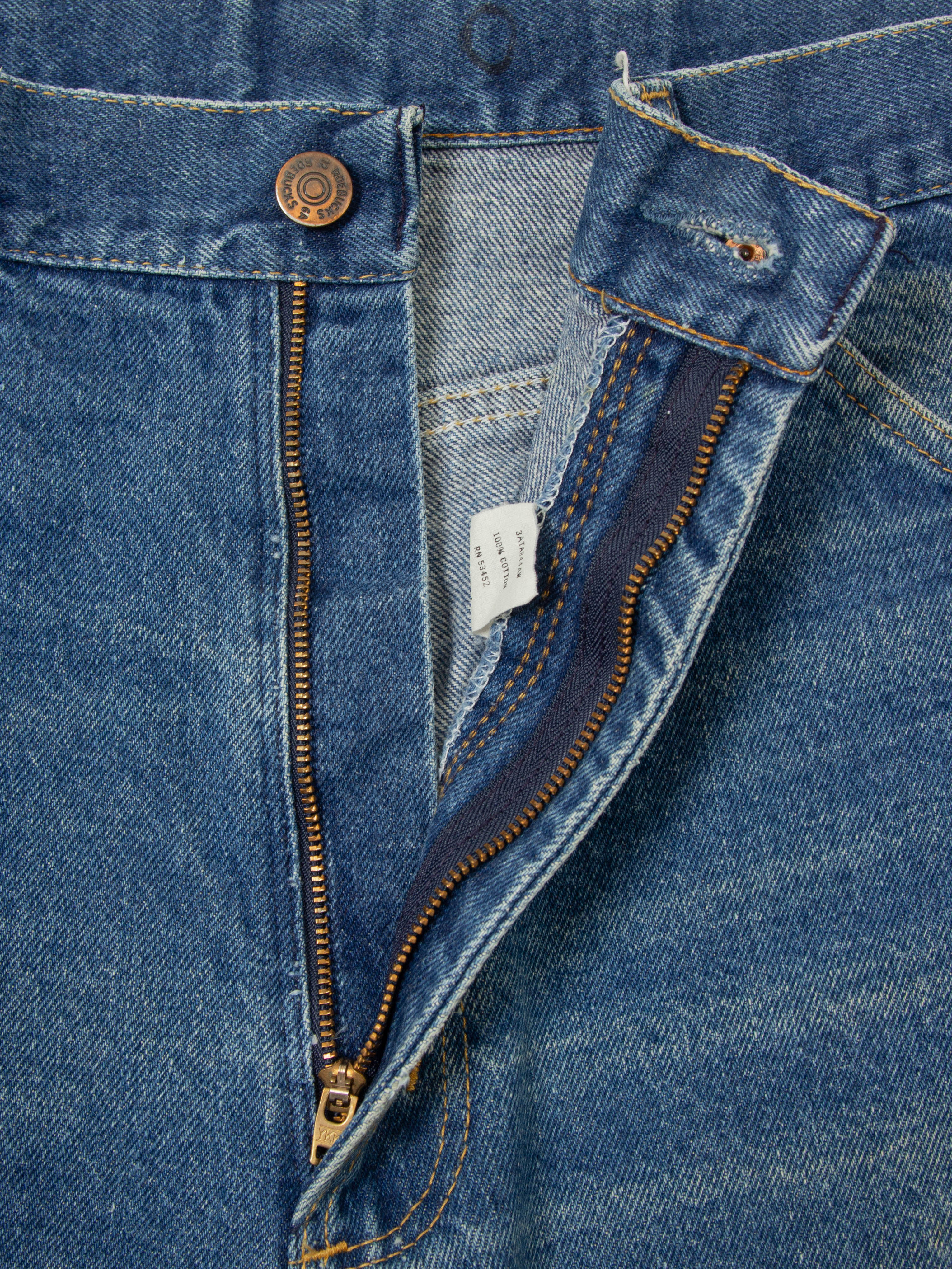 Vtg 1970s Roebucks Bootcut Jeans - Made in USA (38x33) - Image 3