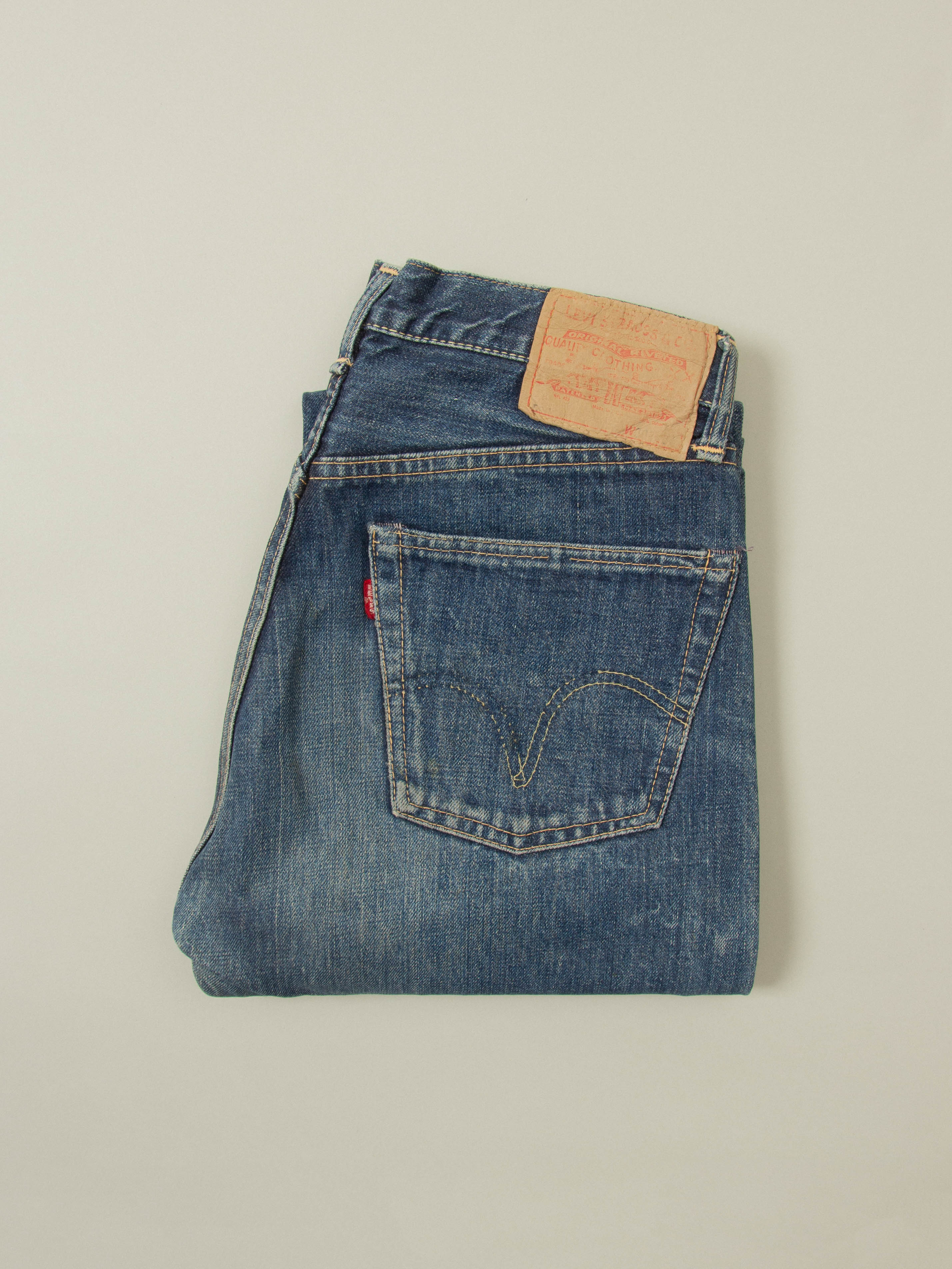 Vtg Transitional '66' Levi's 501 Selvedge Big E Jeans (28x30) - Image 9
