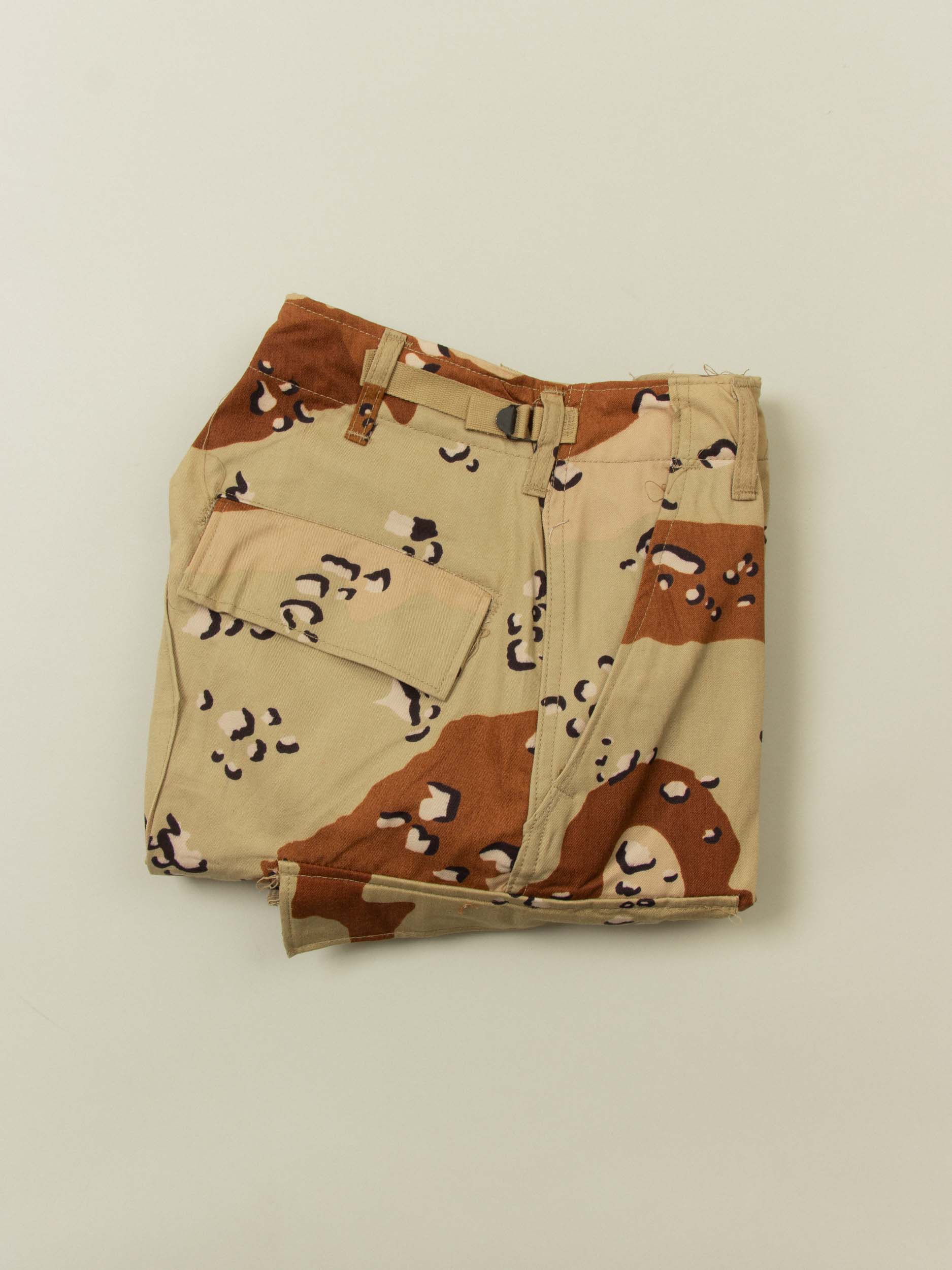 Vtg US Army Chocolate Chip Desert Camo Trousers (XS) - Image 12