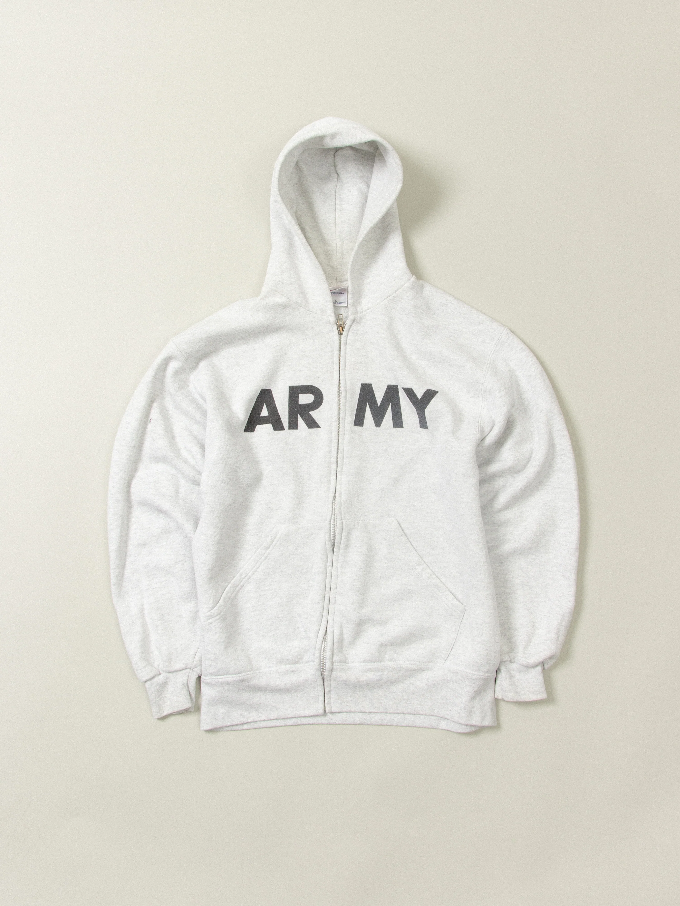 Vtg US Army Full-Zip Hoodie - Image 4