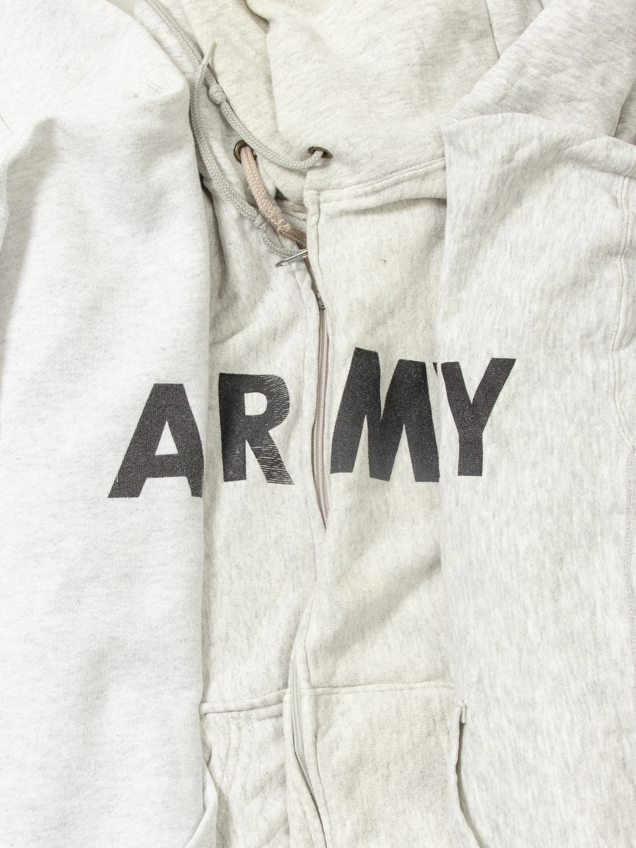 Vtg US Army Full-Zip Hoodie - Image 6