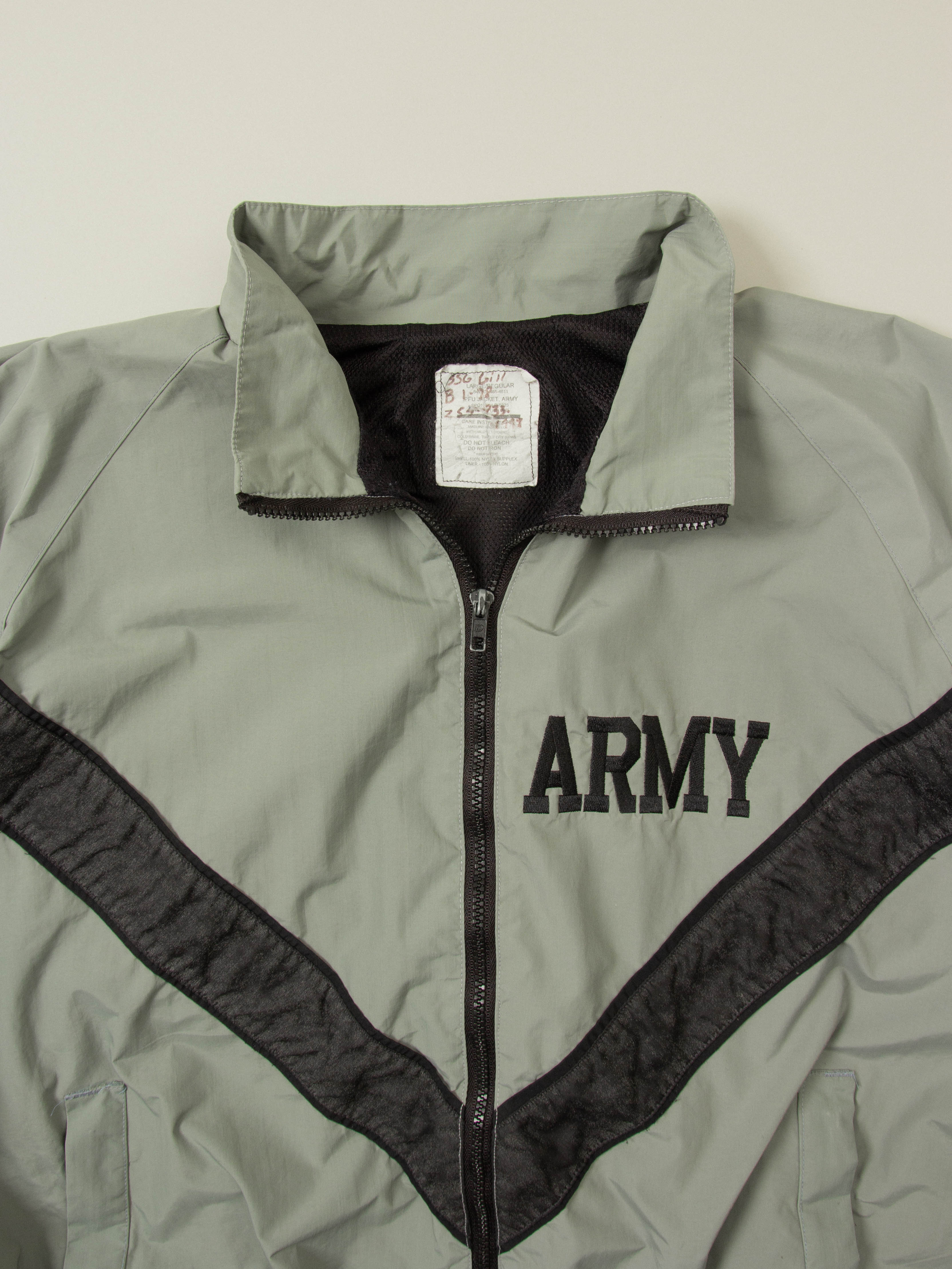 Vtg US Army Physical Training Reflective Windbreaker Jacket - Image 3