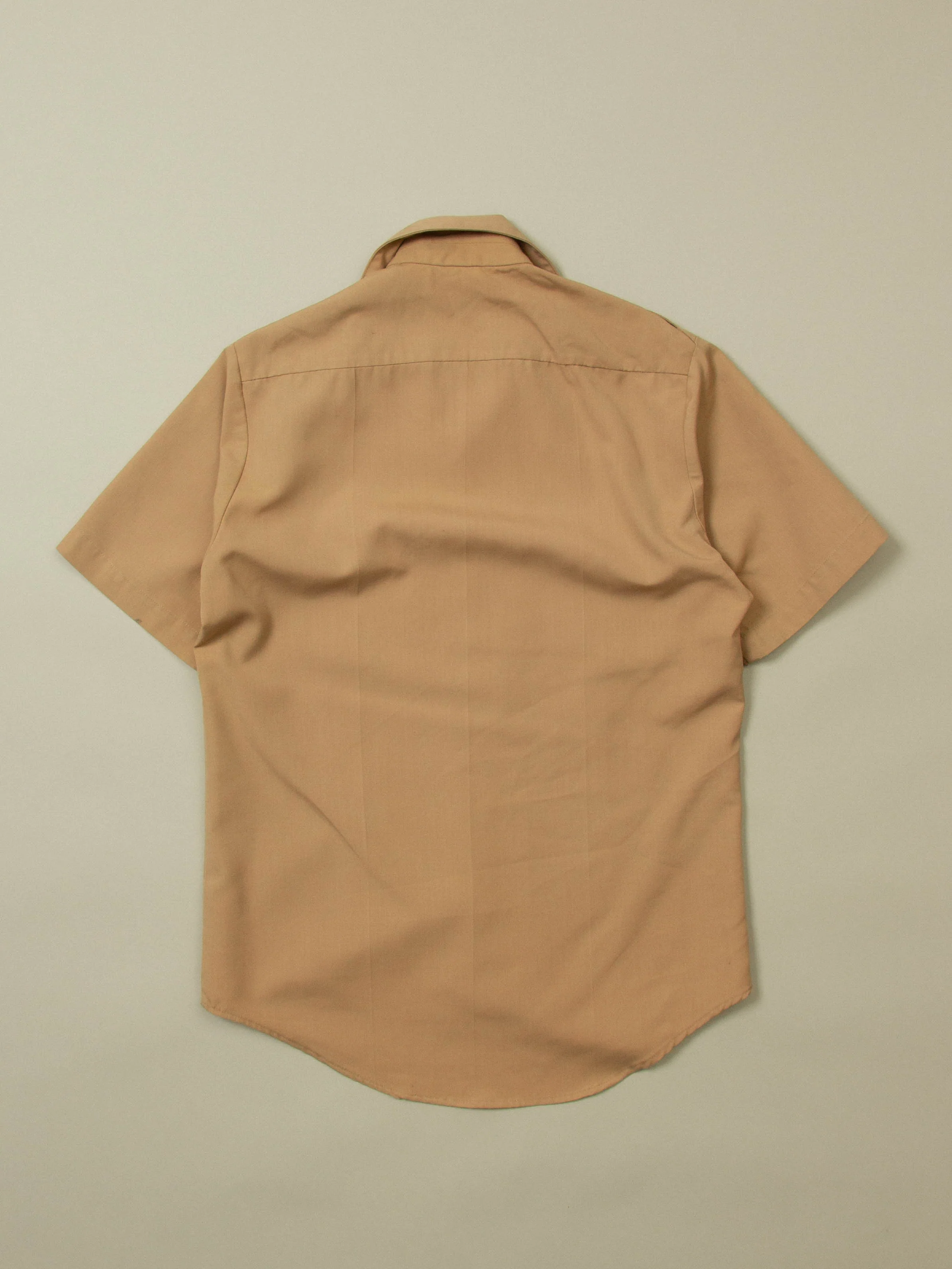 Vtg US Army Short Sleeve Officer Shirt (S) - Image 4